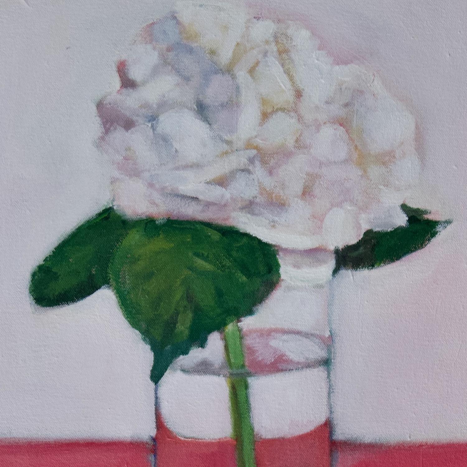 One Hydrangea, Original Painting For Sale 2
