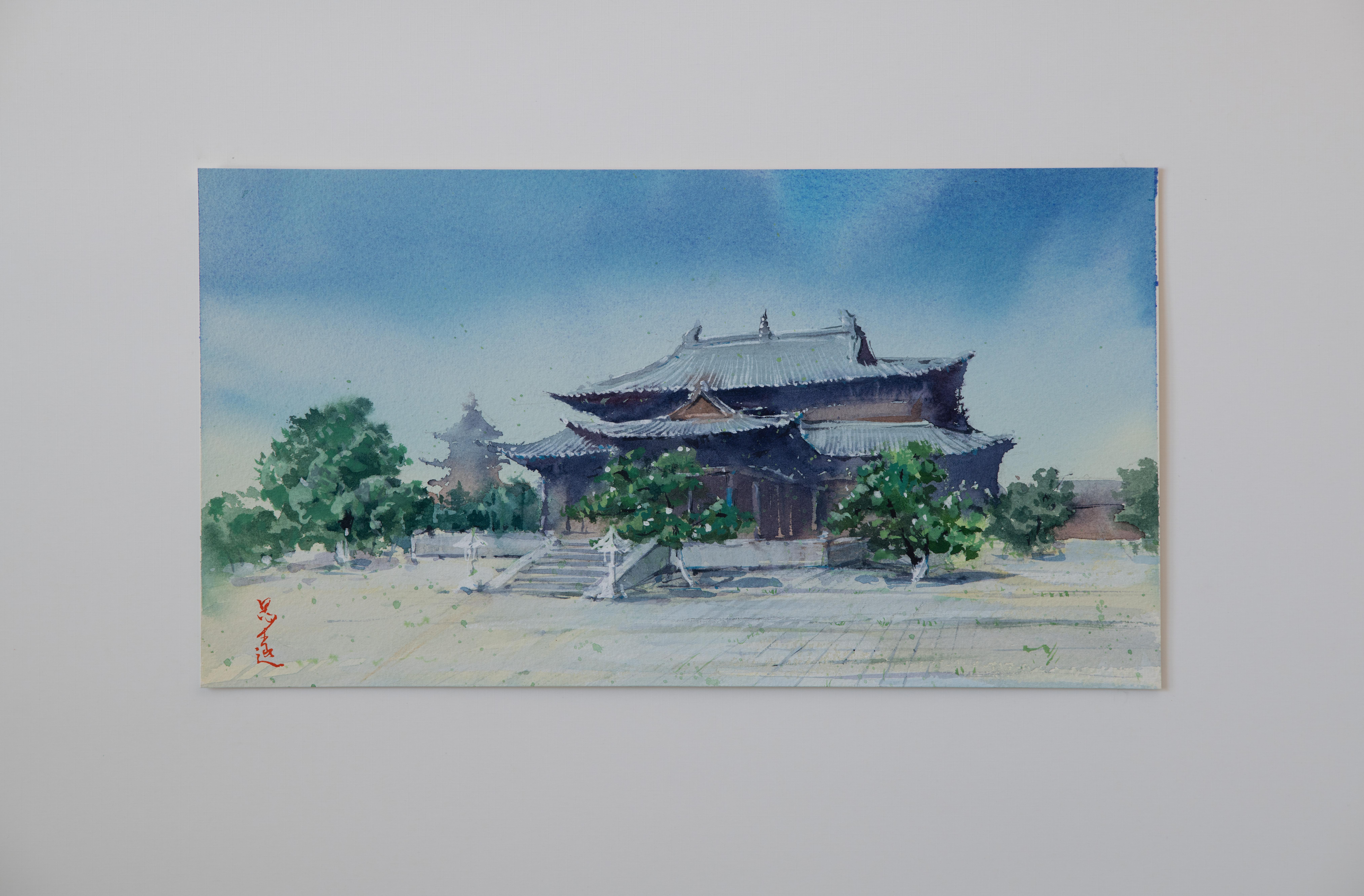 <p>Kommentare des KÃ?nstlers<br />Der KÃ?nstler Siyuan Ma zeigt den Shanhua-Tempel, der sich in der antiken Stadt Datong in der Provinz Shanxi befindet â€