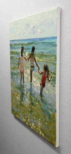 Children in the Sunlight, Oil Painting