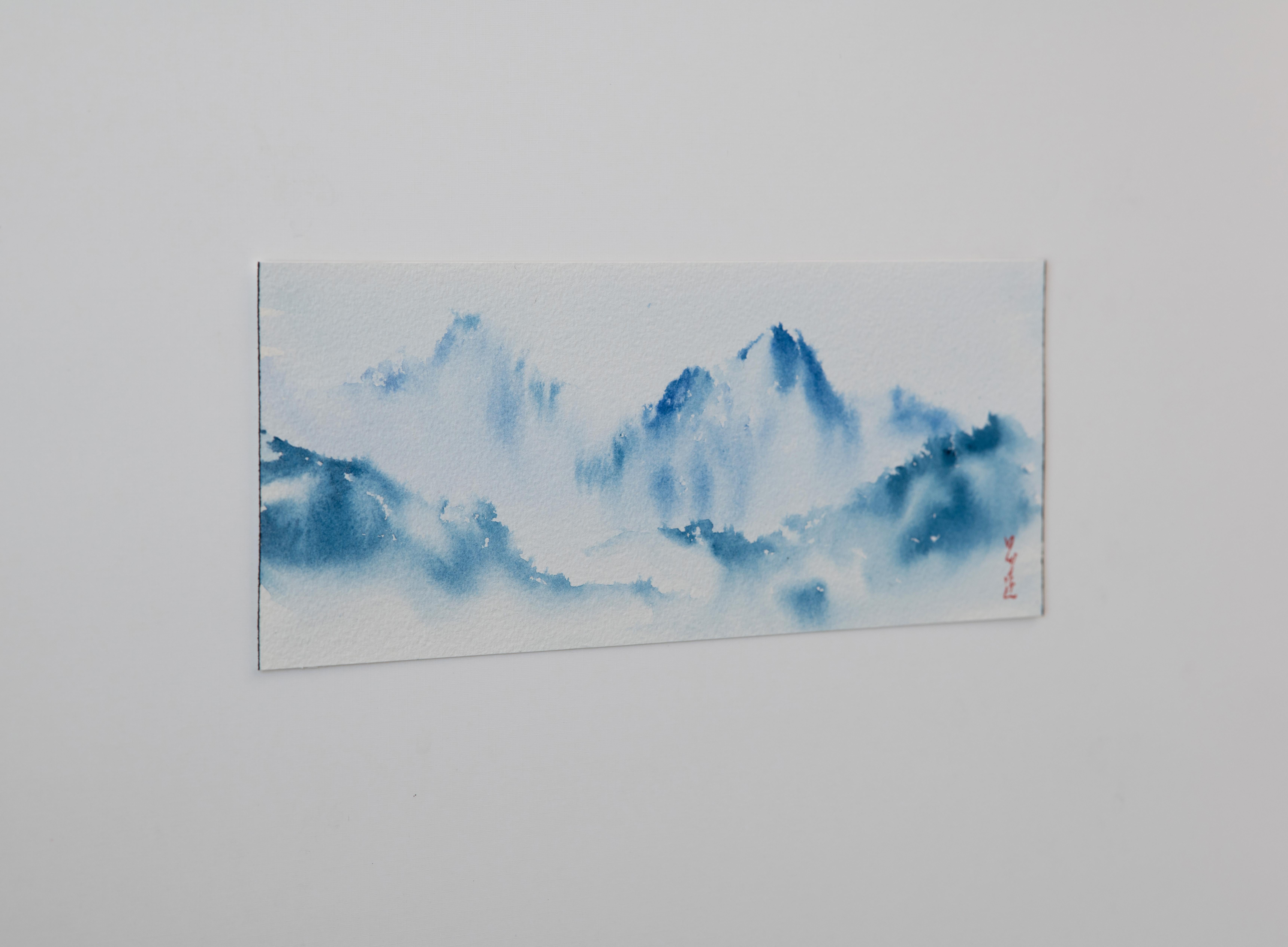 Mountain Reverie Series 9, Original Painting - Art by Siyuan Ma