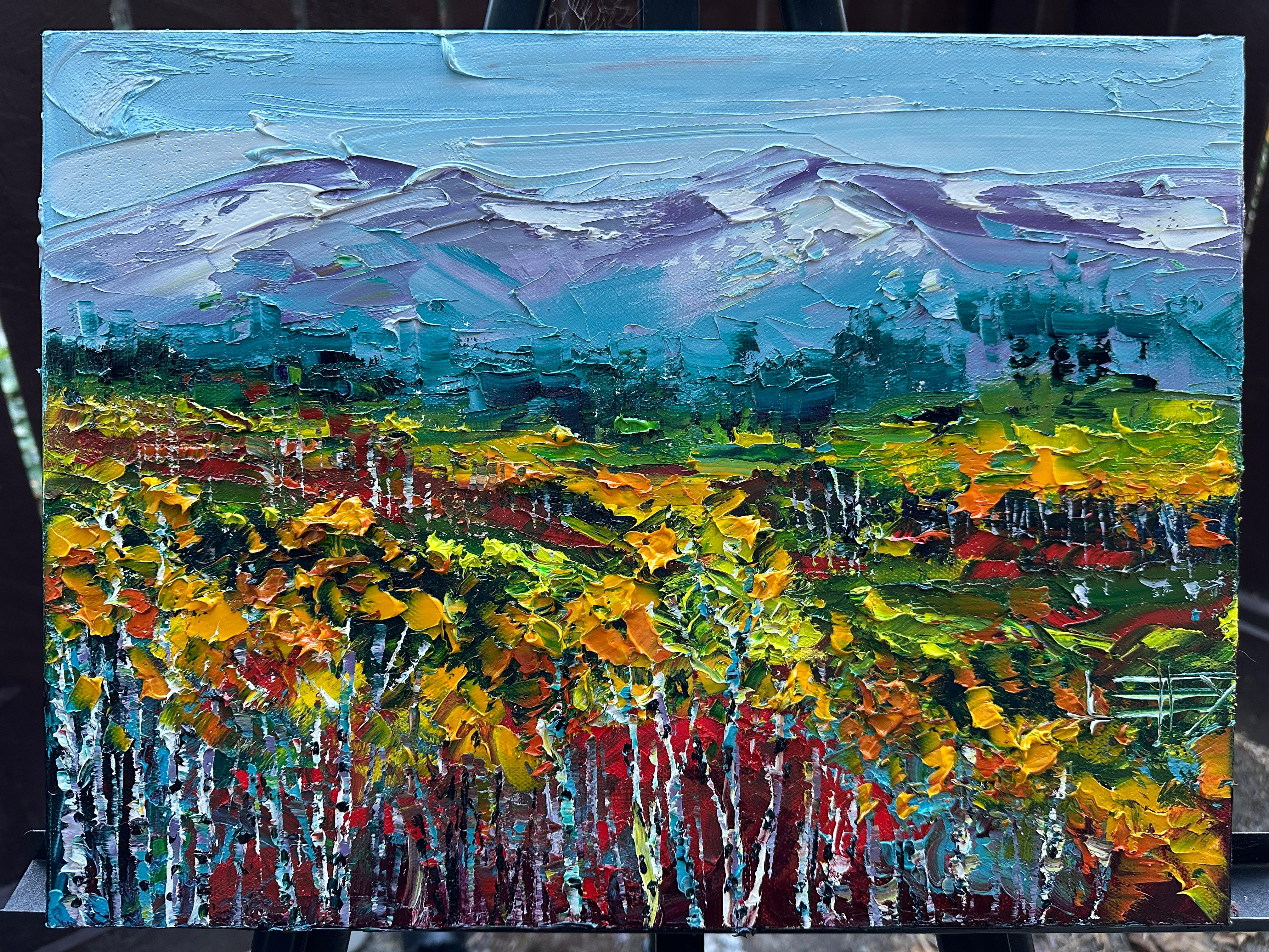 Hues of Fall, Oil Painting For Sale 1