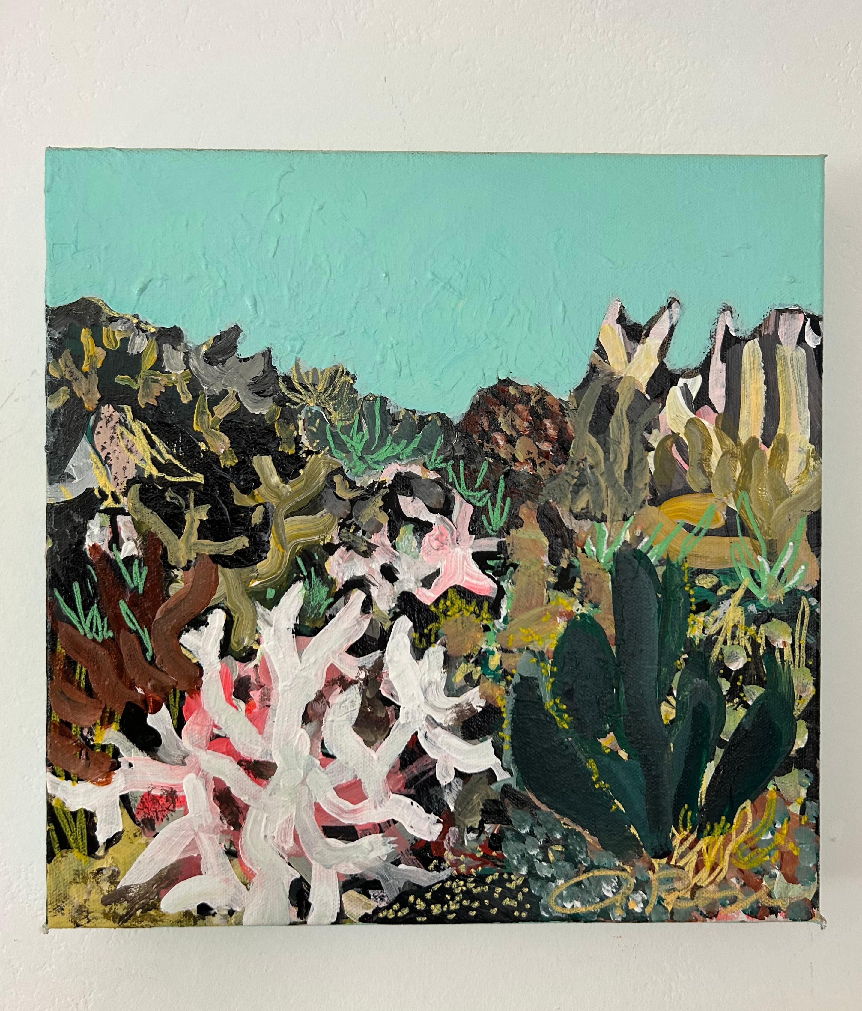 <p>Kommentare der Künstlerin<br />Inspiriert durch ihre tiefe Vorliebe für Meerespflanzen, malt die Künstlerin Autumn Rose einen temperamentvollen Unterwassergarten mit Korallen, Seetang und Anemonen. 