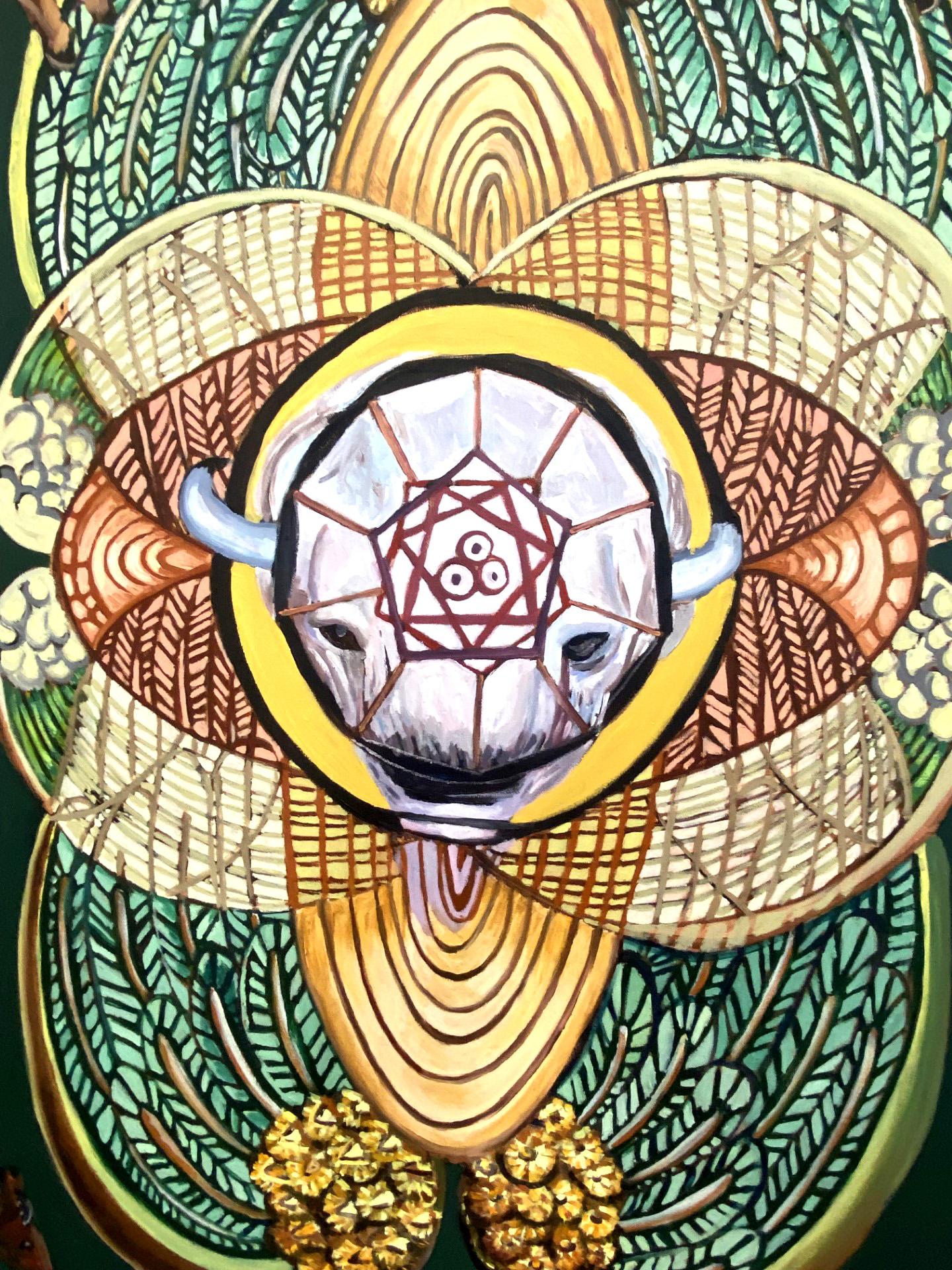 Ace of Pentacles, Oil Painting For Sale 1