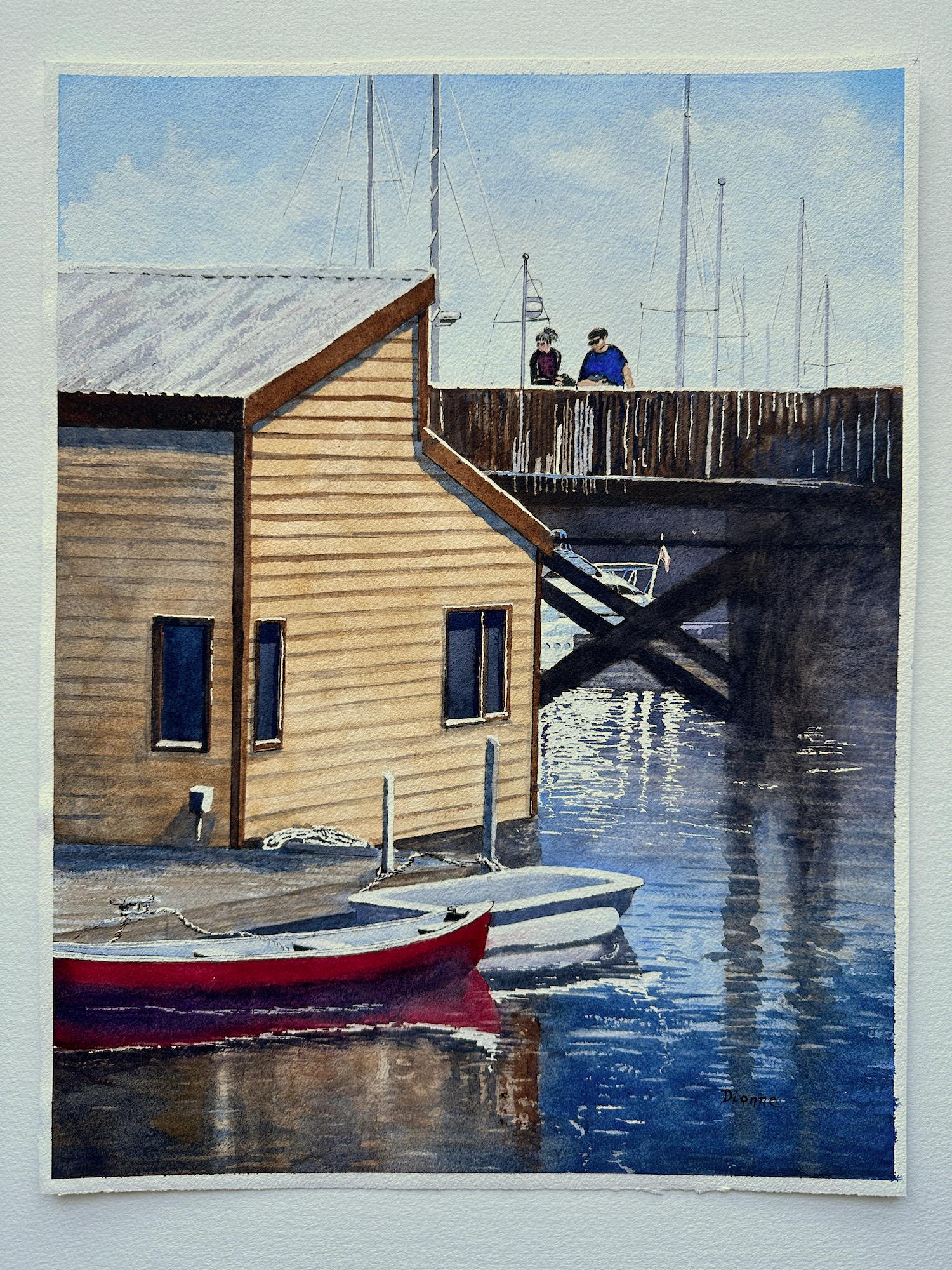 Harbour Serenade, Originalgemälde (Impressionismus), Art, von Maurice Dionne