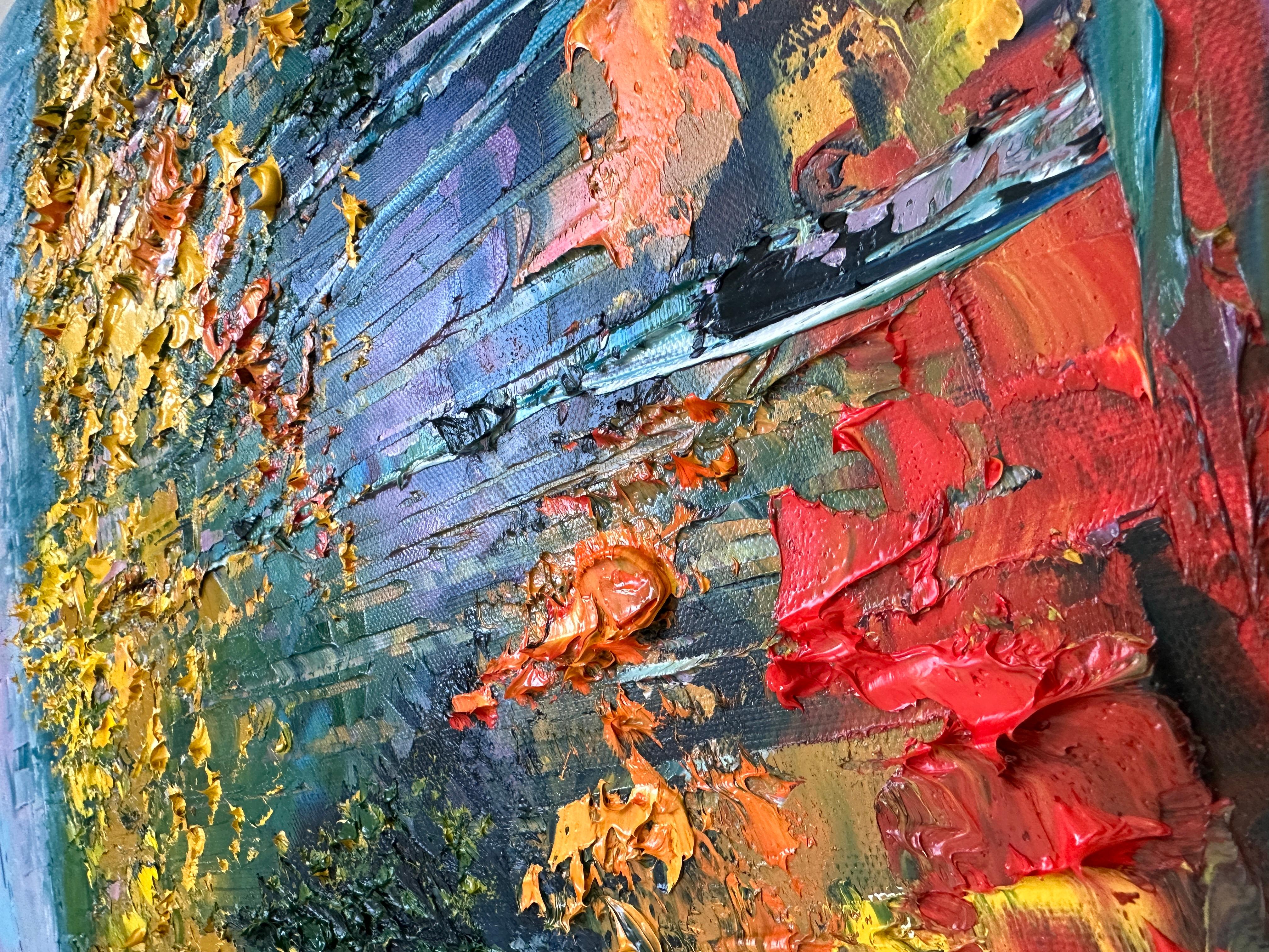 Serenidad otoñal, Pintura al óleo en venta 1
