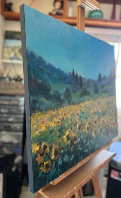 Campi di sole, pittura a olio