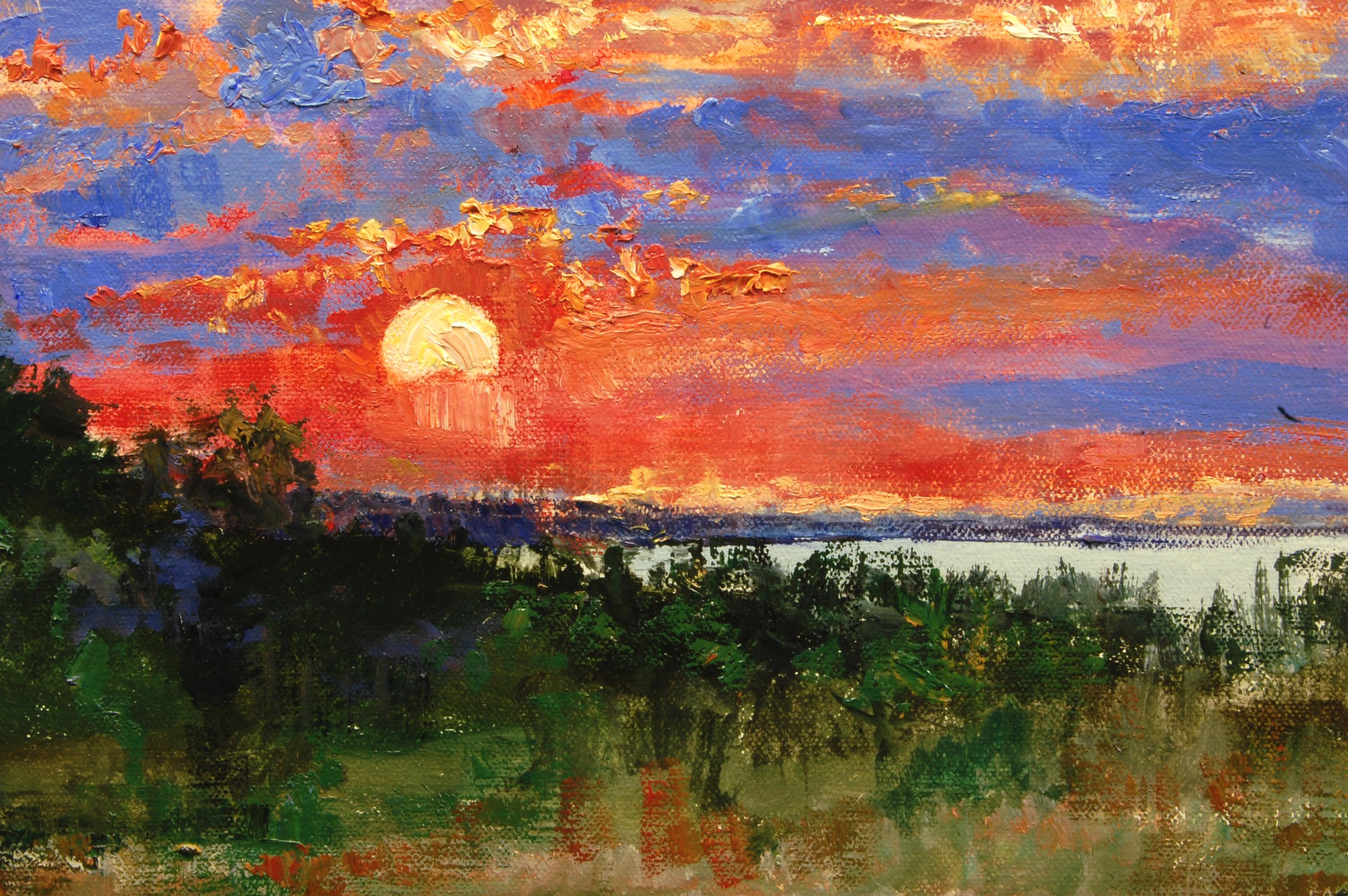 Long Island Sunrise, Oil Painting For Sale 1