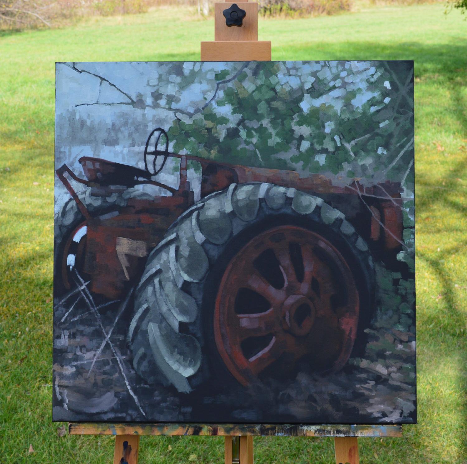 Out to Pasture, Oil Painting - Impressionist Art by David Thelen