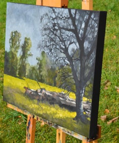 Legname caduto, Pittura a olio
