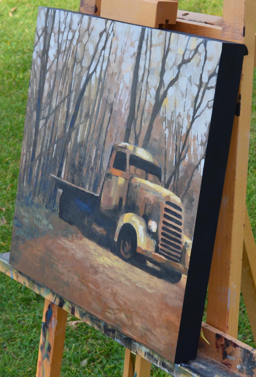 By the Wayside, peinture à l'huile - Impressionnisme Art par David Thelen