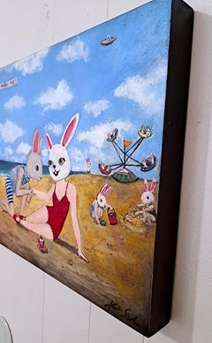 Beach Proposal, Oil Painting