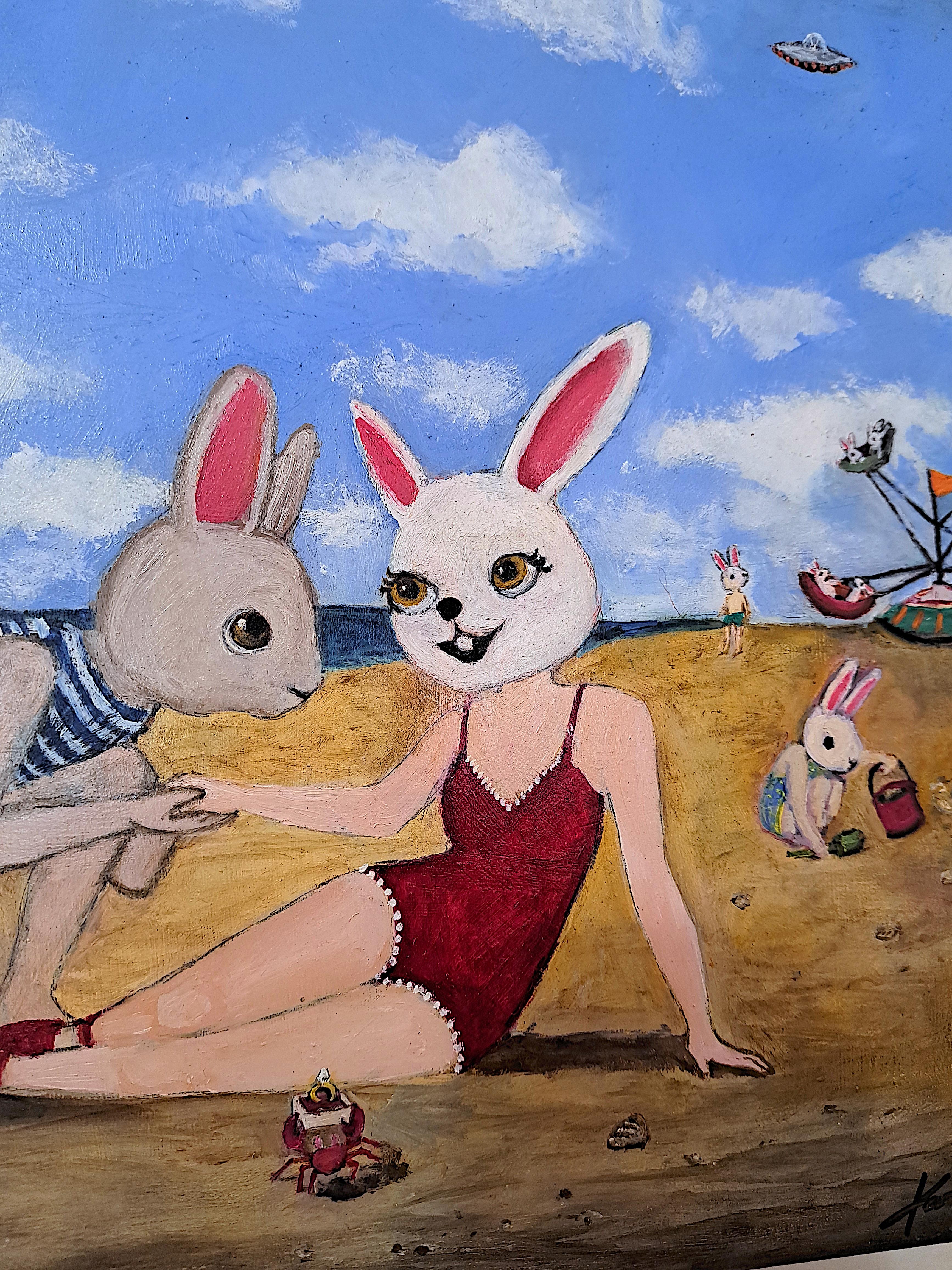 Beach Proposal, Oil Painting For Sale 1