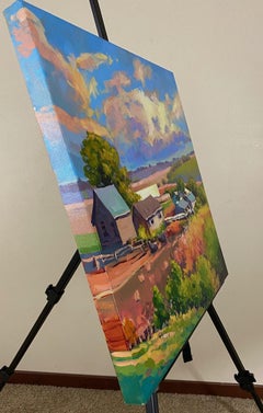 Overlooking the Farm, Original Painting