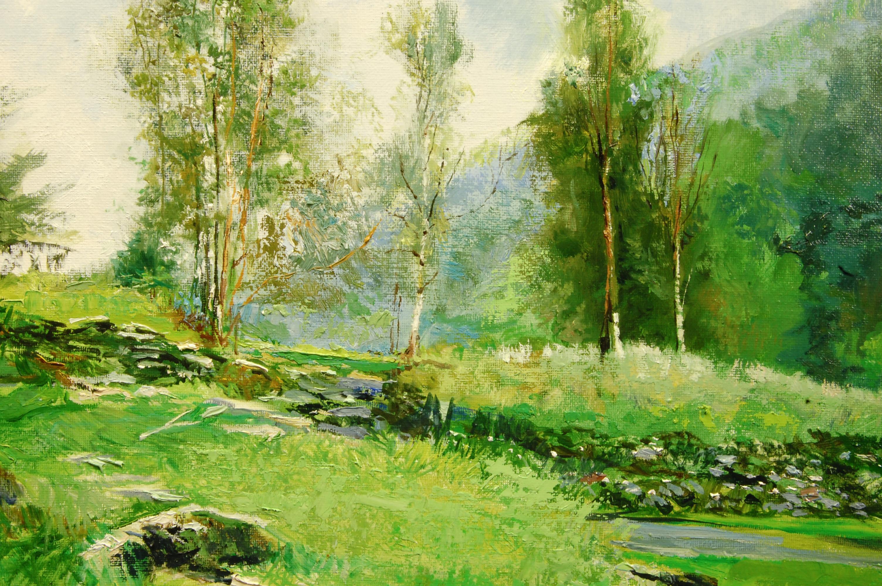 Glendalough Cemetery, Oil Painting For Sale 1