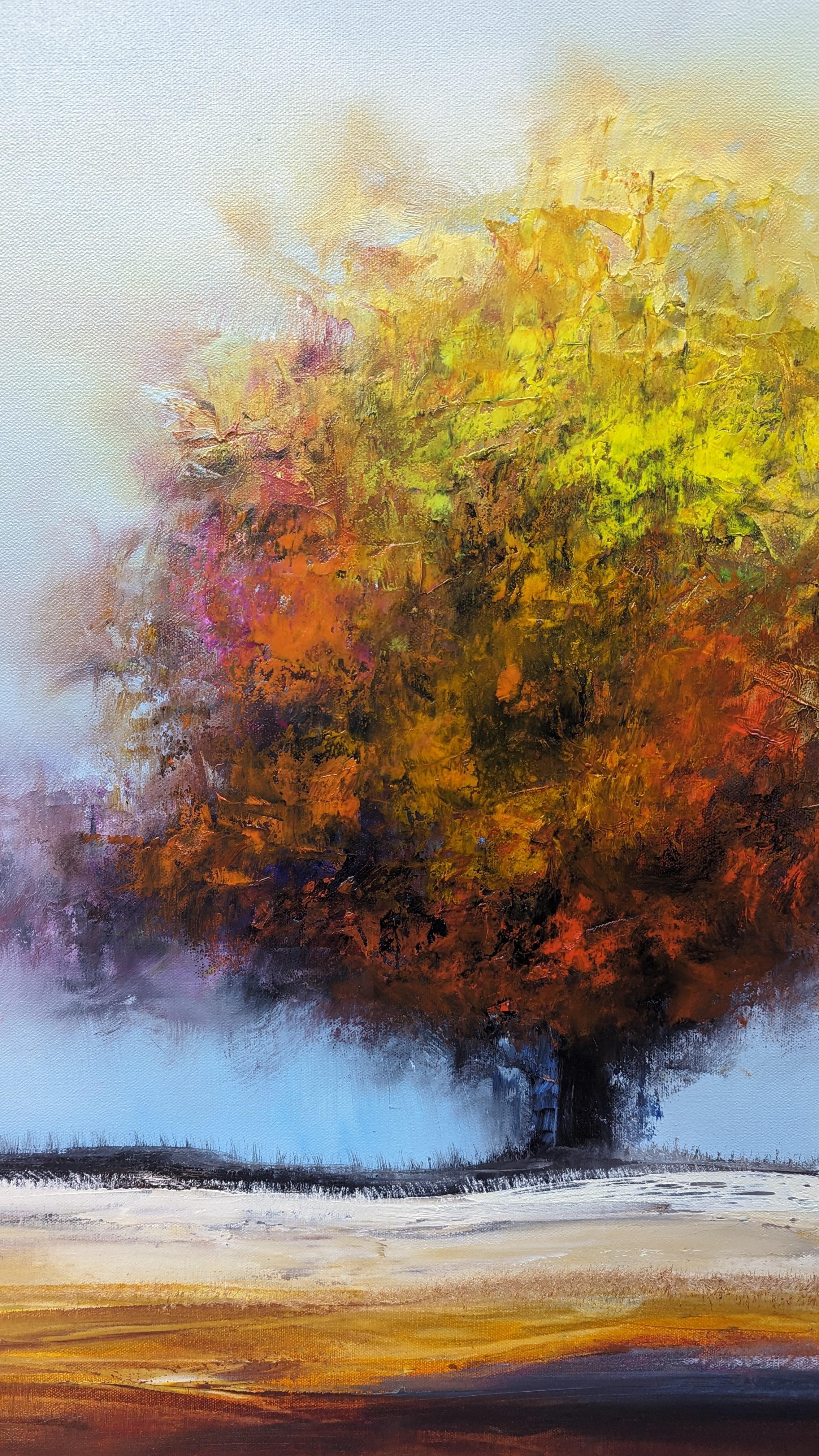 Seeing Autumn, Oil Painting For Sale 1