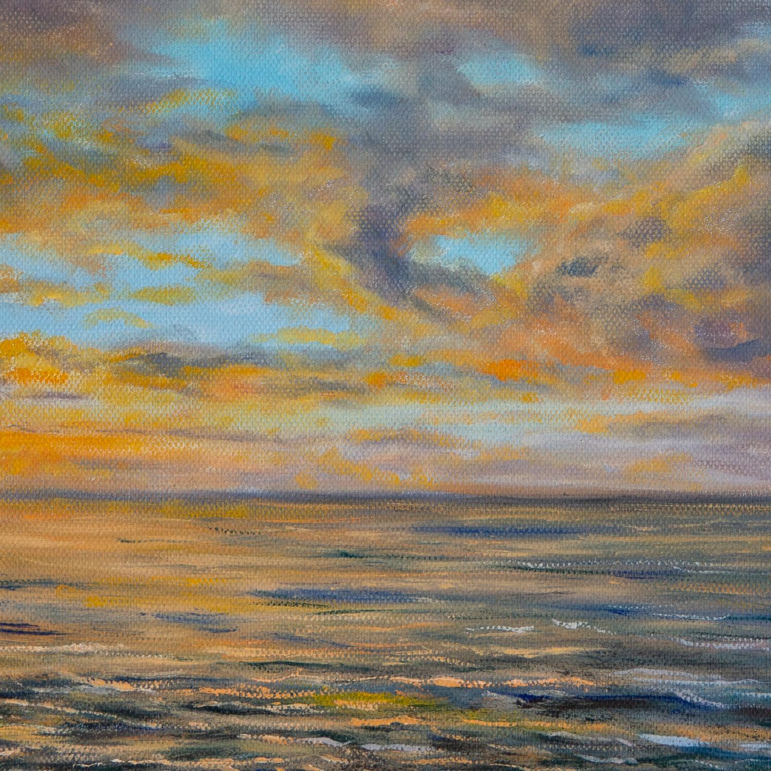 Evening by the Ocean, Oil Painting For Sale 2