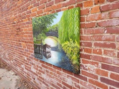 Bridge over Calm Water, Oil Painting