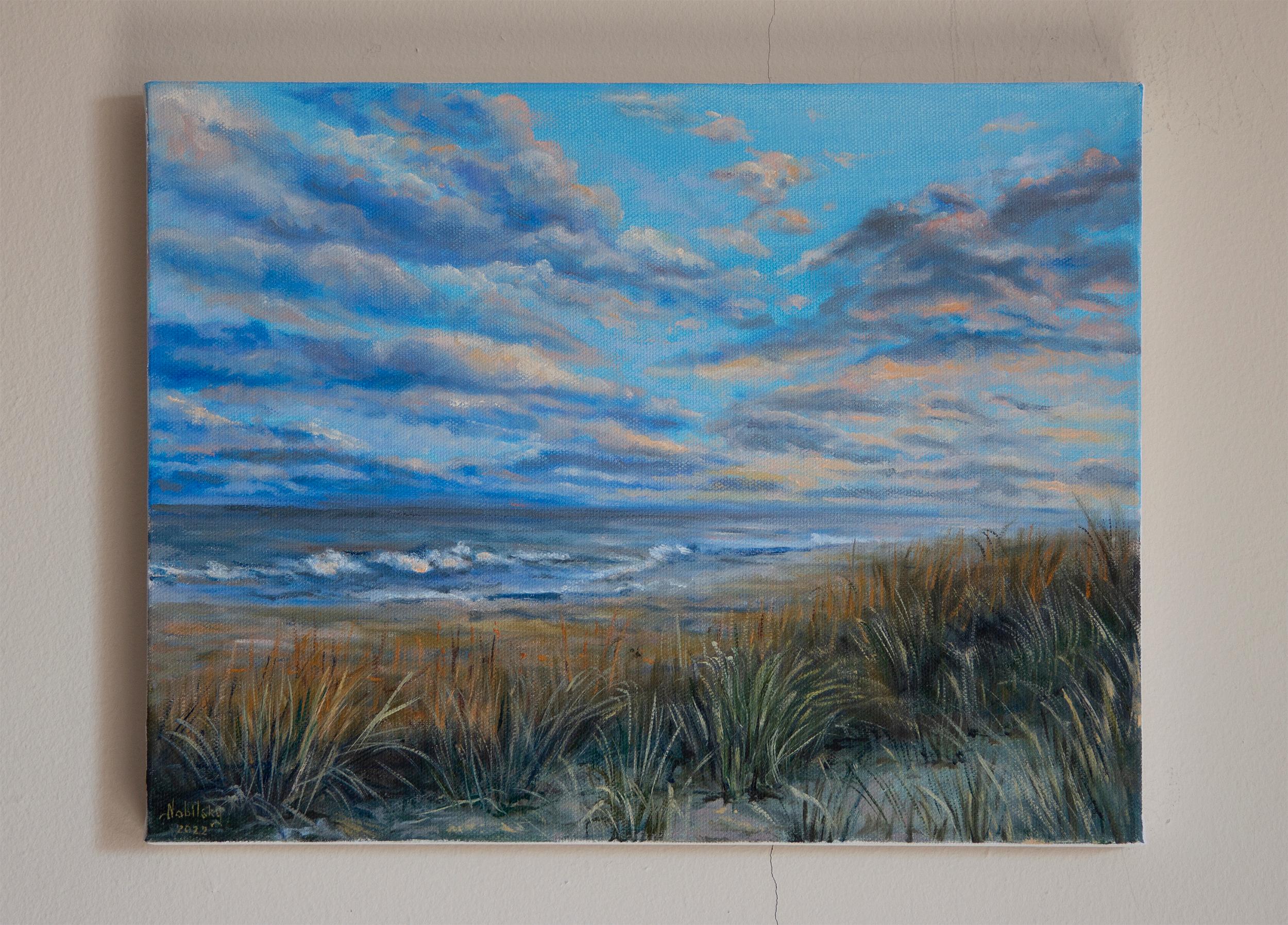 <p>Artist Comments<br />Inspired by an evening walk along the shores in the Hamptons, artist Olena Nabilsky captures the profound beauty of nature. Ocean sunsets continually mesmerize her, offering boundless inspiration for her work. Her composition