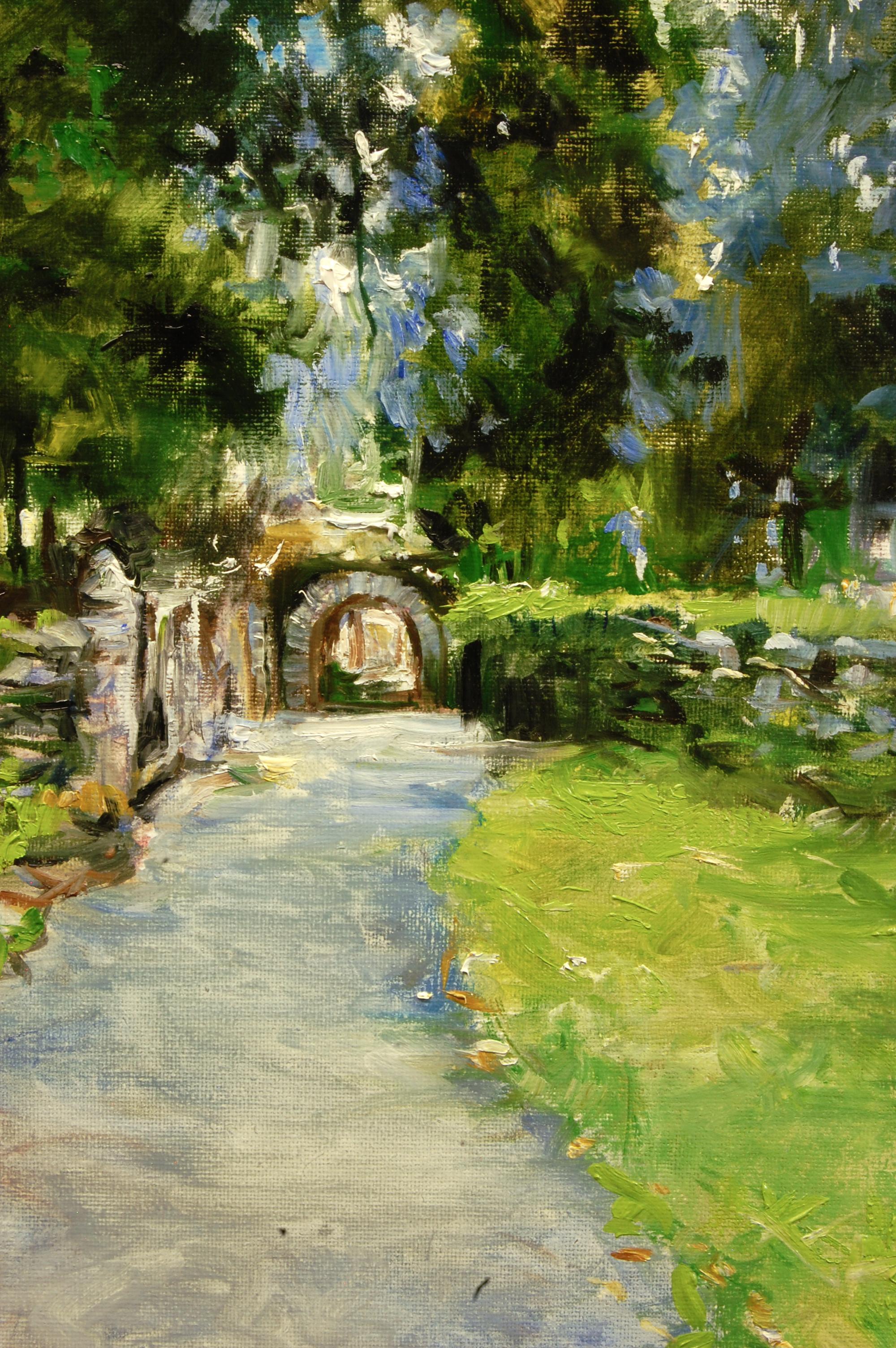 El camino del monasterio de Glendalough, Pintura al óleo en venta 1