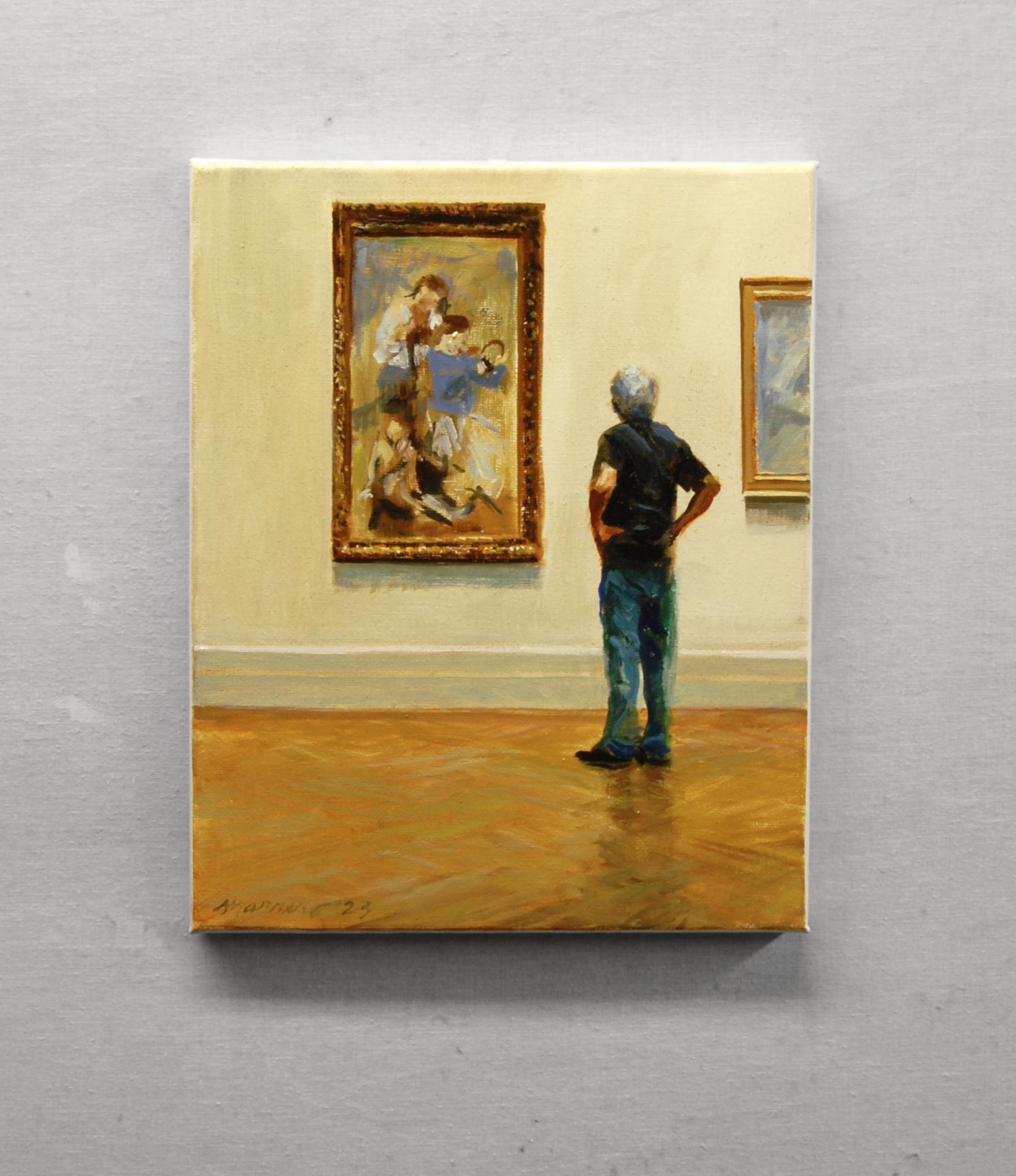 <p>Künstler KommentareEin Mann steht vor einem Picasso-Gemälde, das im Metropolitan Museum of Art in New York City ausgestellt ist.<br> Die lange Zeit, die er vor den Kunstwerken verbringt, lässt darauf schließen, dass er ein engagierter Betrachter