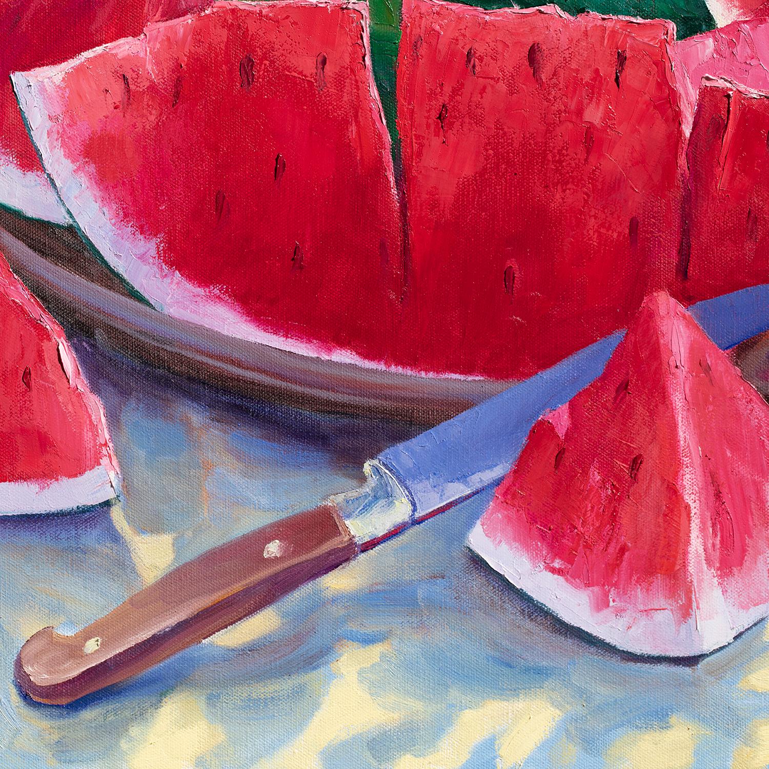 oil painting watermelon