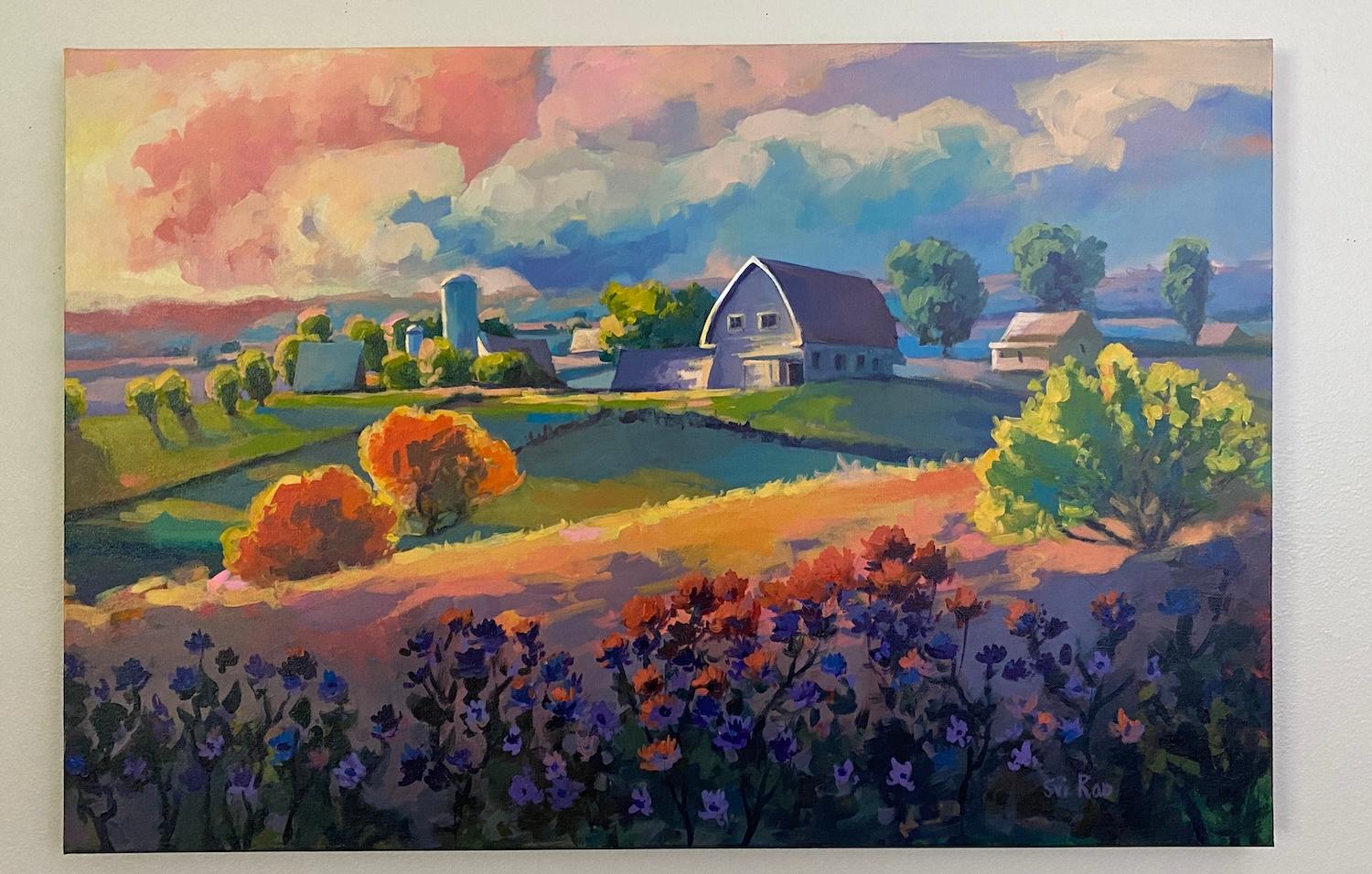 Sunset Retreat, Original Painting For Sale 1