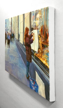 The Window Designer, Oil Painting