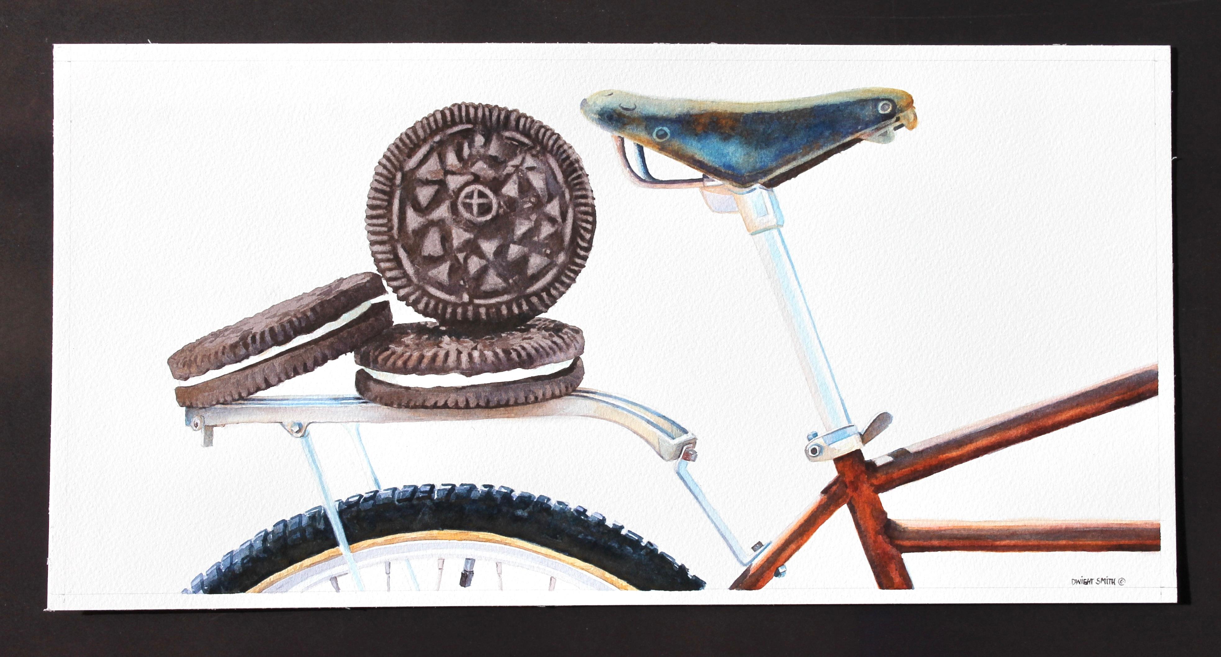 Cookie Ride, Original Painting - Surrealist Art by Dwight Smith