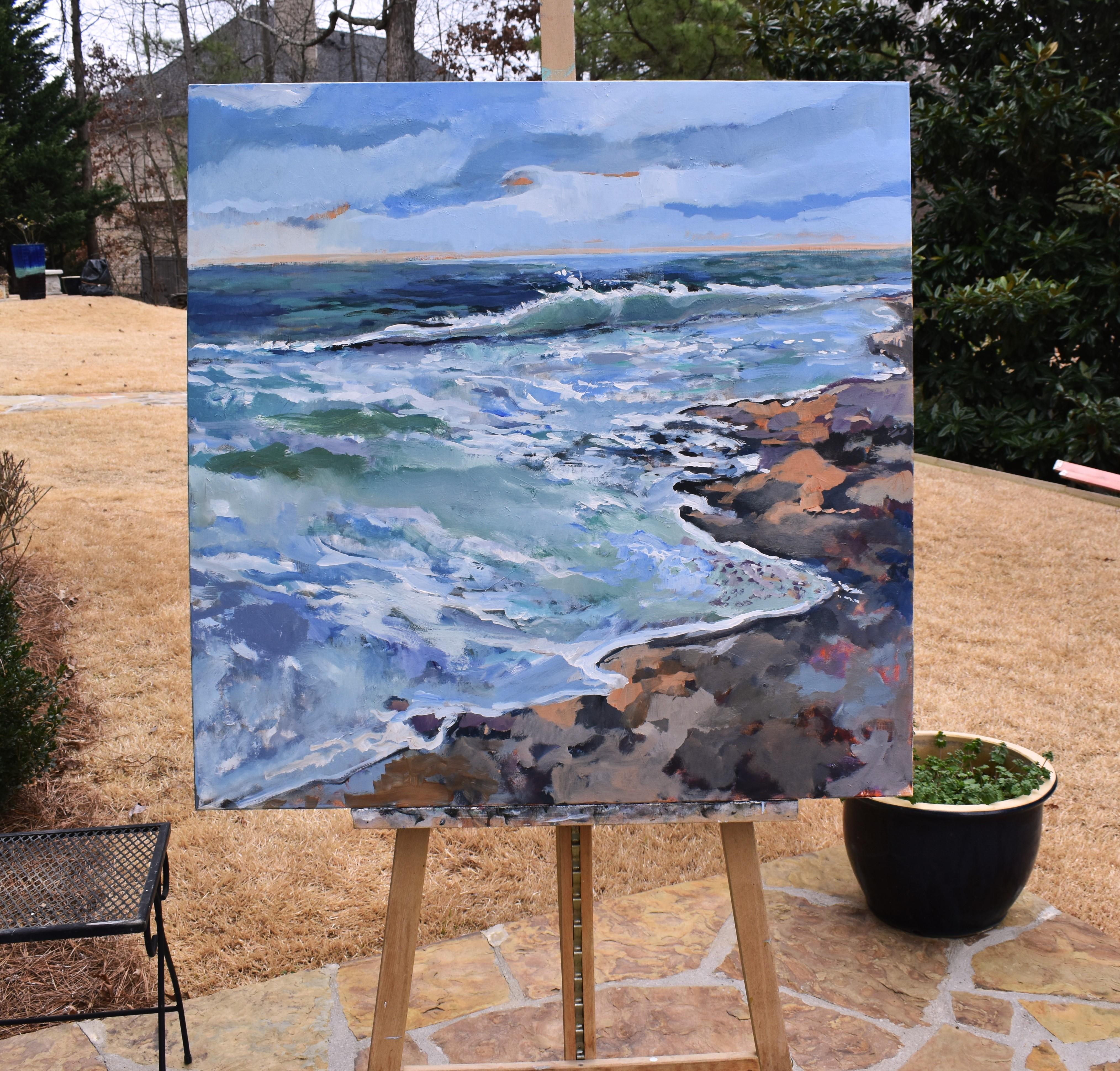 Mousse de mer, peinture originale - Impressionnisme Painting par Mary Pratt