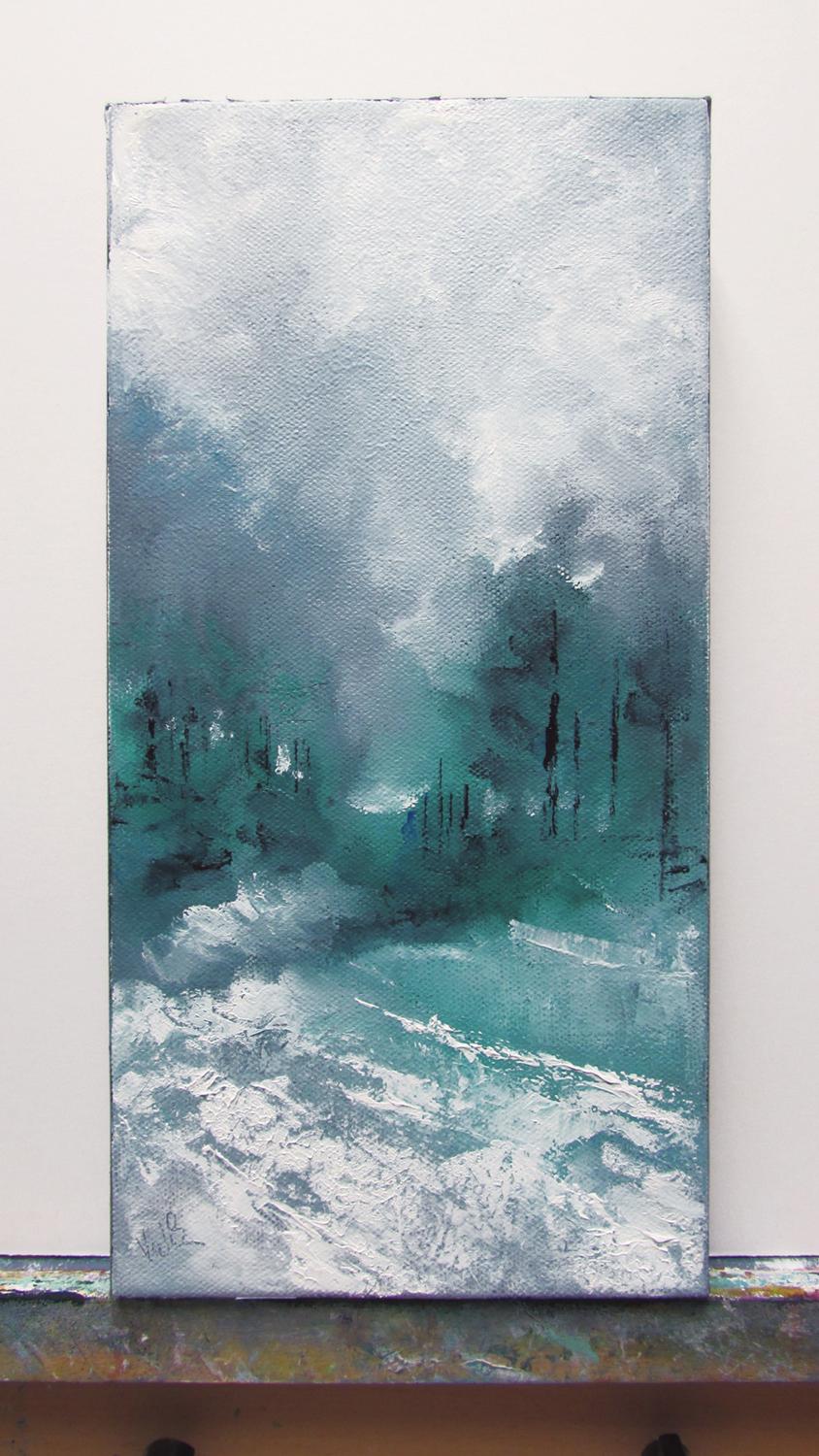 Wintergreen, Ölgemälde (Expressionismus), Art, von Valerie Berkely
