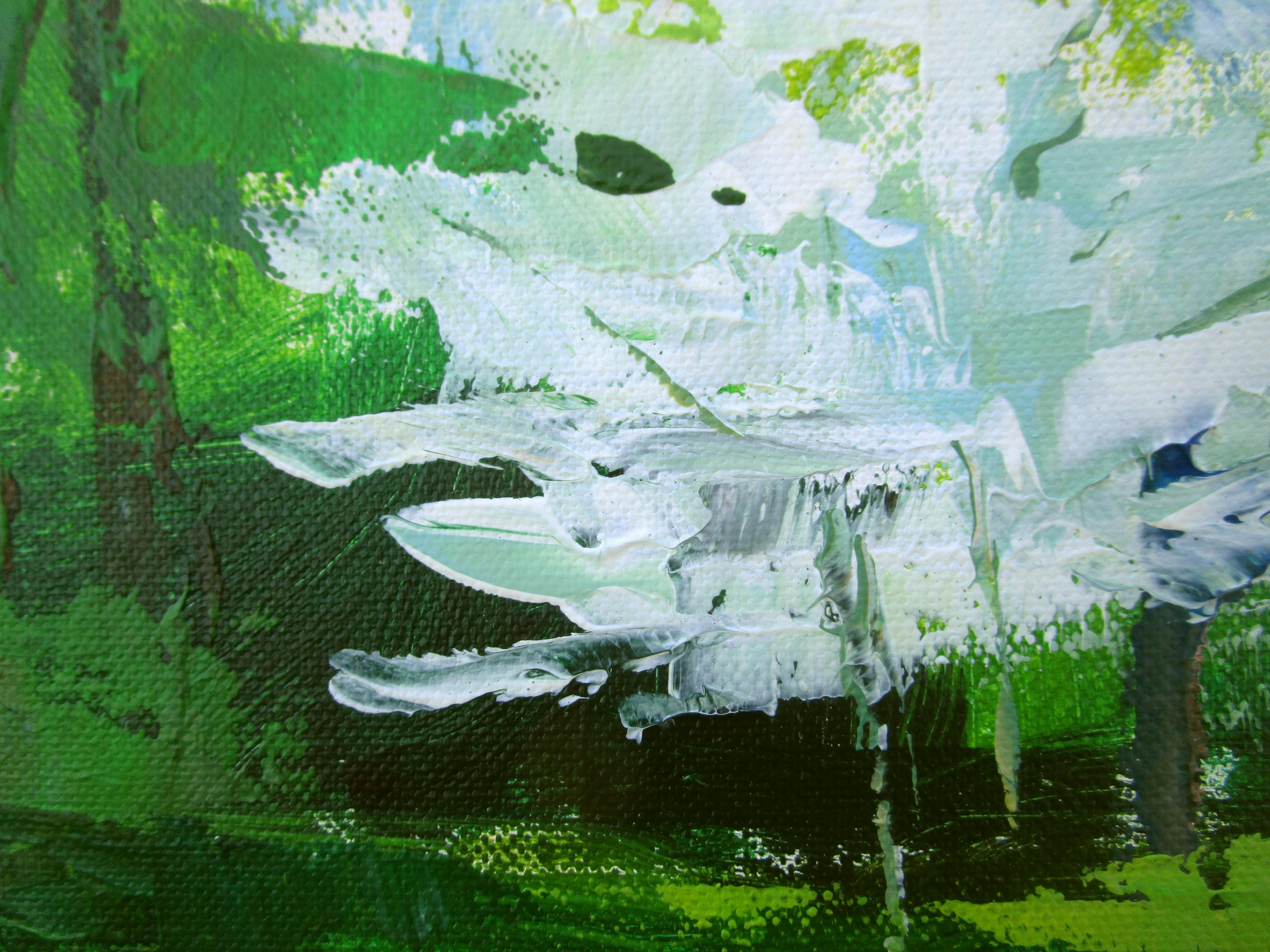 Primavera, Periferia, Pittura originale in vendita 1