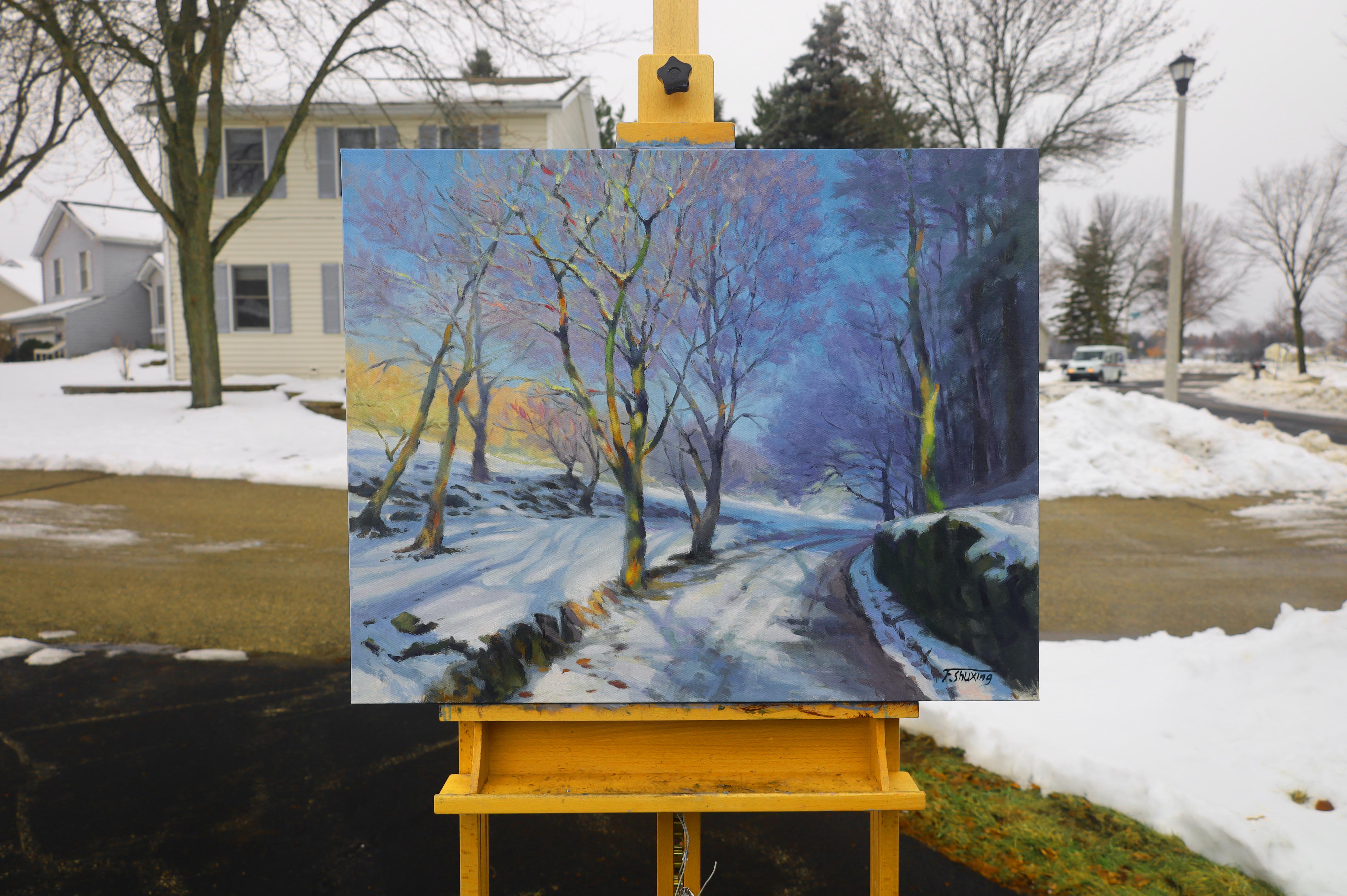 Snow Road, Oil Painting For Sale 1