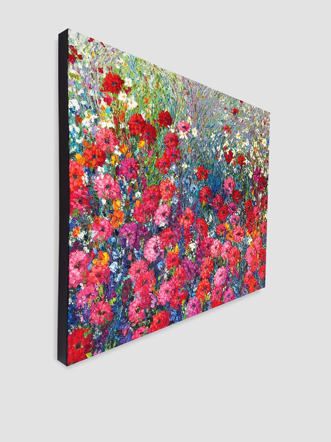 <p>Artist Comments<br>Flowers, a universal symbol of hope and happiness, serve as a reminder never to give up, to keep growing and living, and never stop dreaming. Painted in impressionism, this artwork extends an international welcome to all good