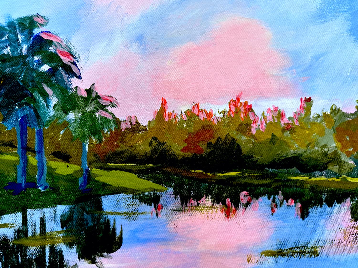 Sunrise at the Lakes, Original Painting For Sale 1