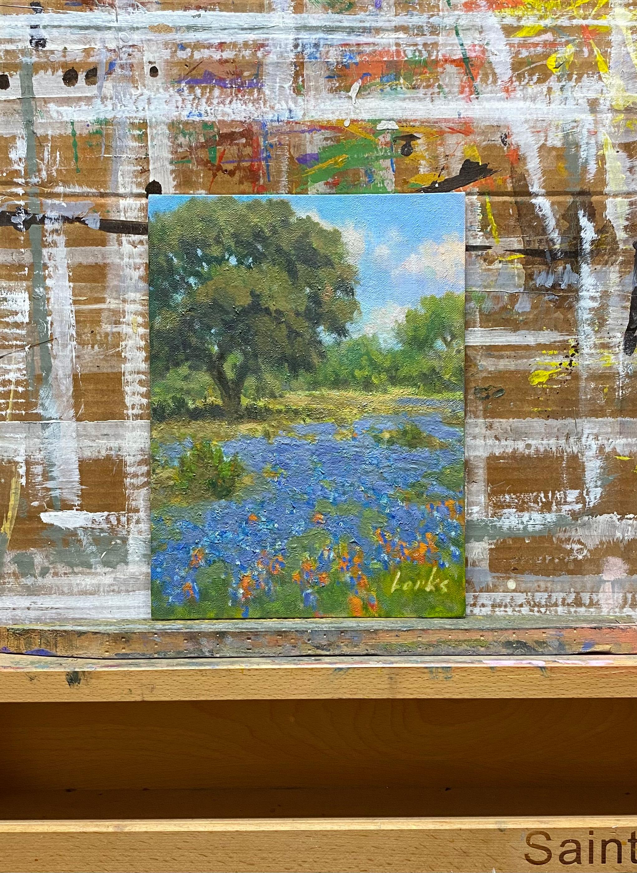 Blues and Paints, Ölgemälde (Impressionismus), Painting, von David Forks