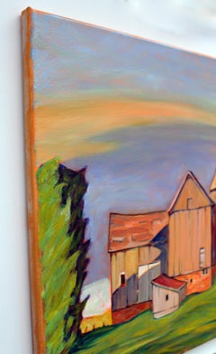 Evening, Lawrence County, Pennsylvania, Oil Painting