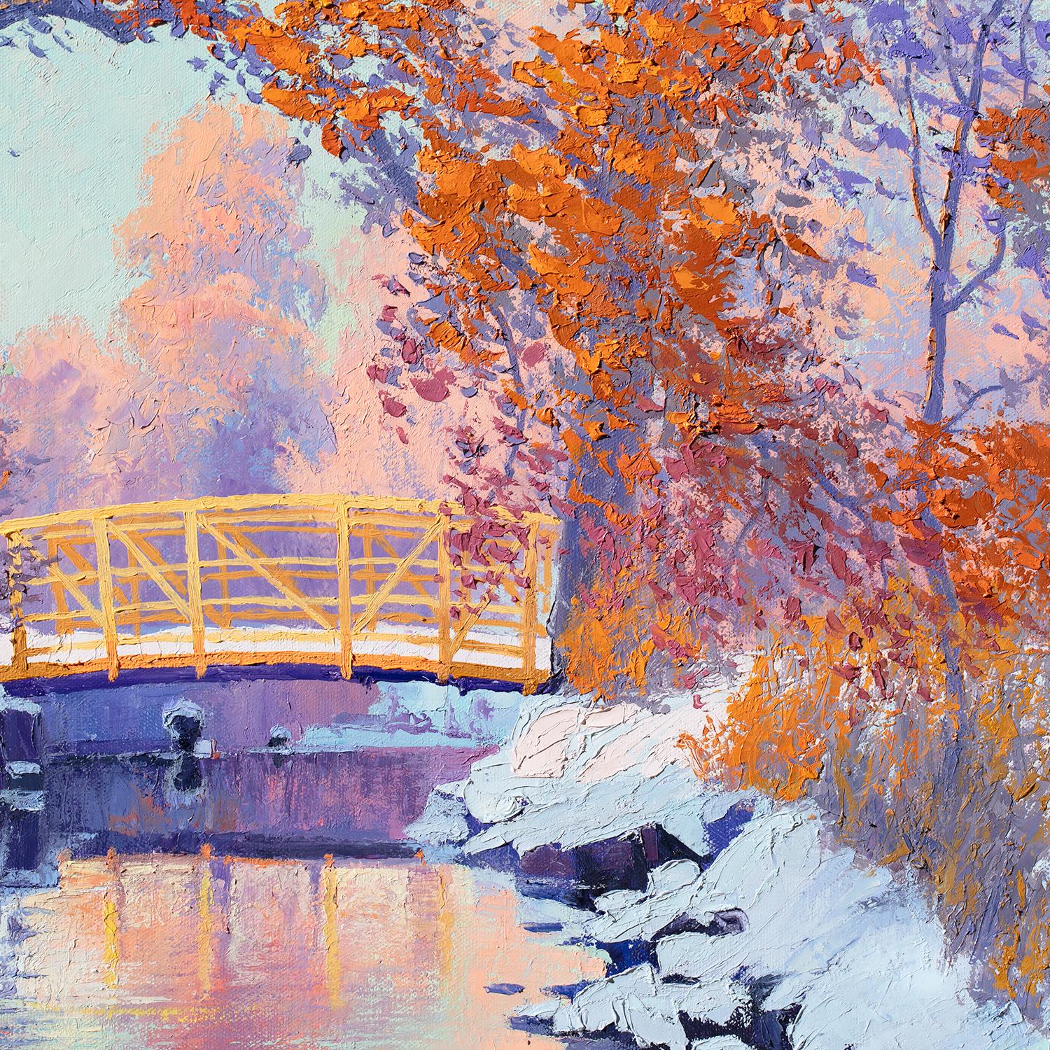 Lilac Winter., Oil Painting For Sale 1