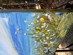 Wildflower and Blues, Oil Painting