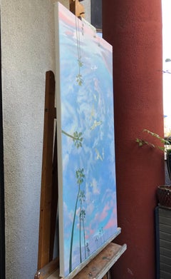 Vele della sera, Pittura a olio