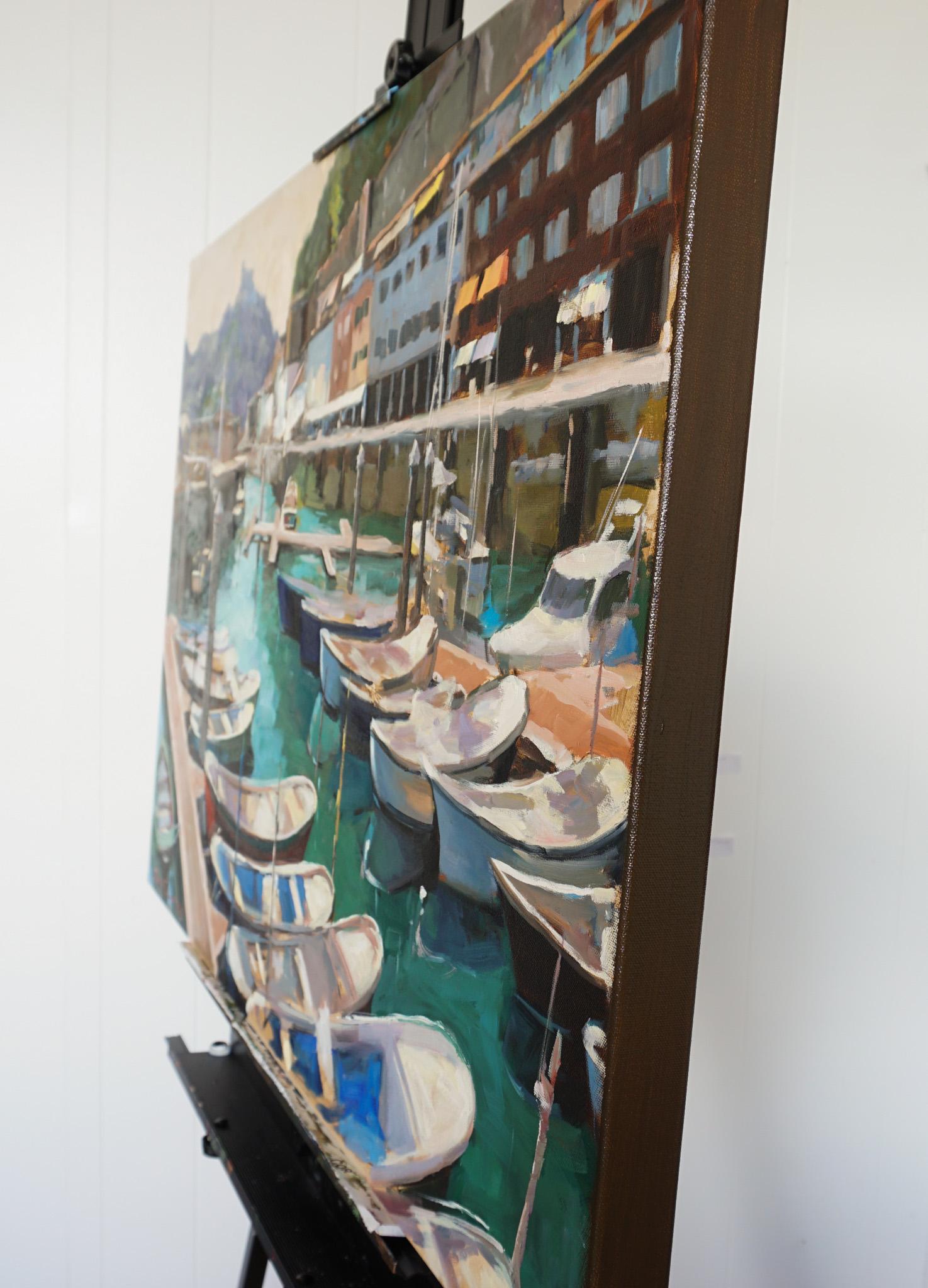 Vue de Saint-Sébastien, peinture à l'huile - Impressionnisme Art par Jonelle Summerfield