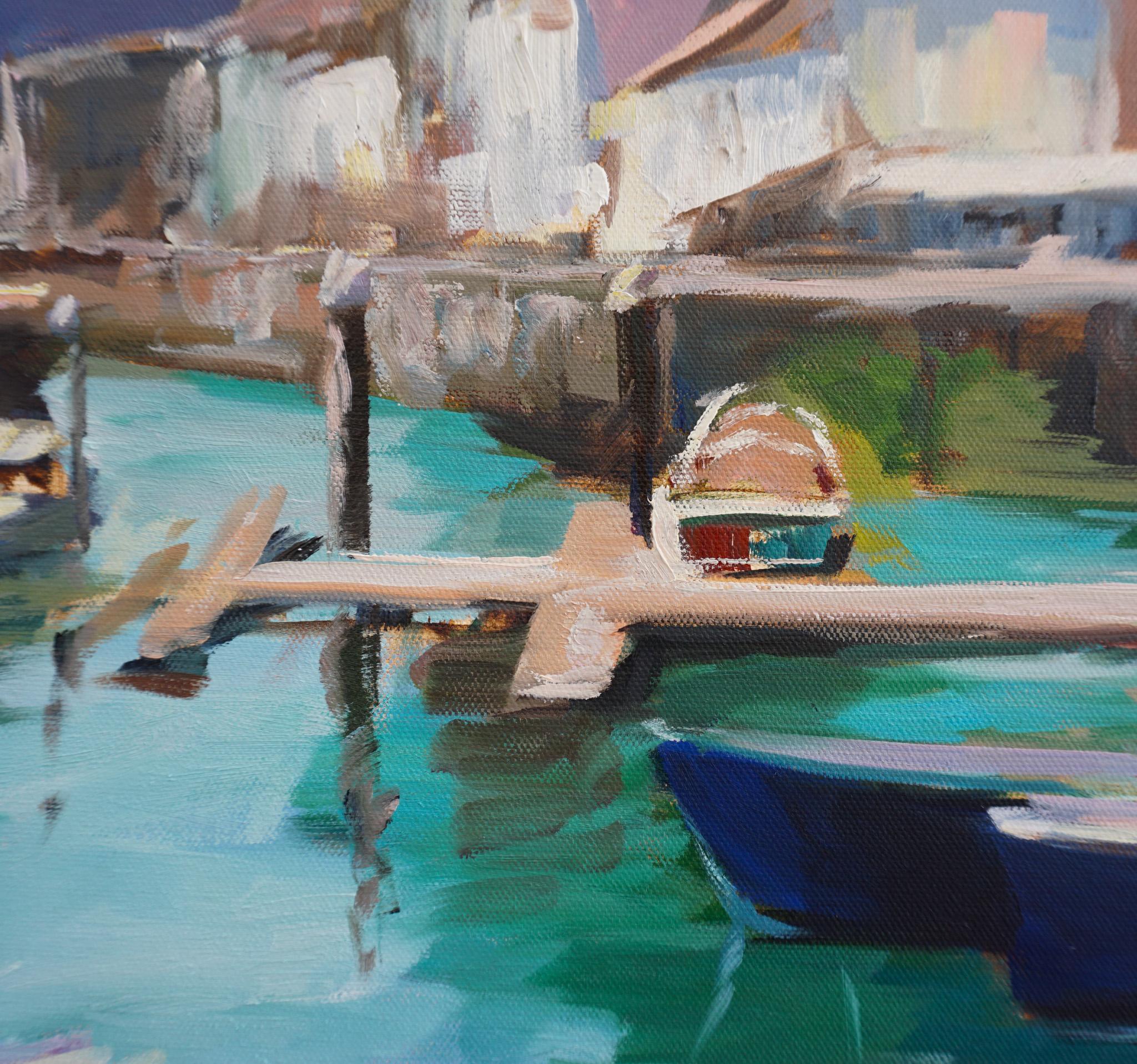 Vue de Saint-Sébastien, peinture à l'huile 1