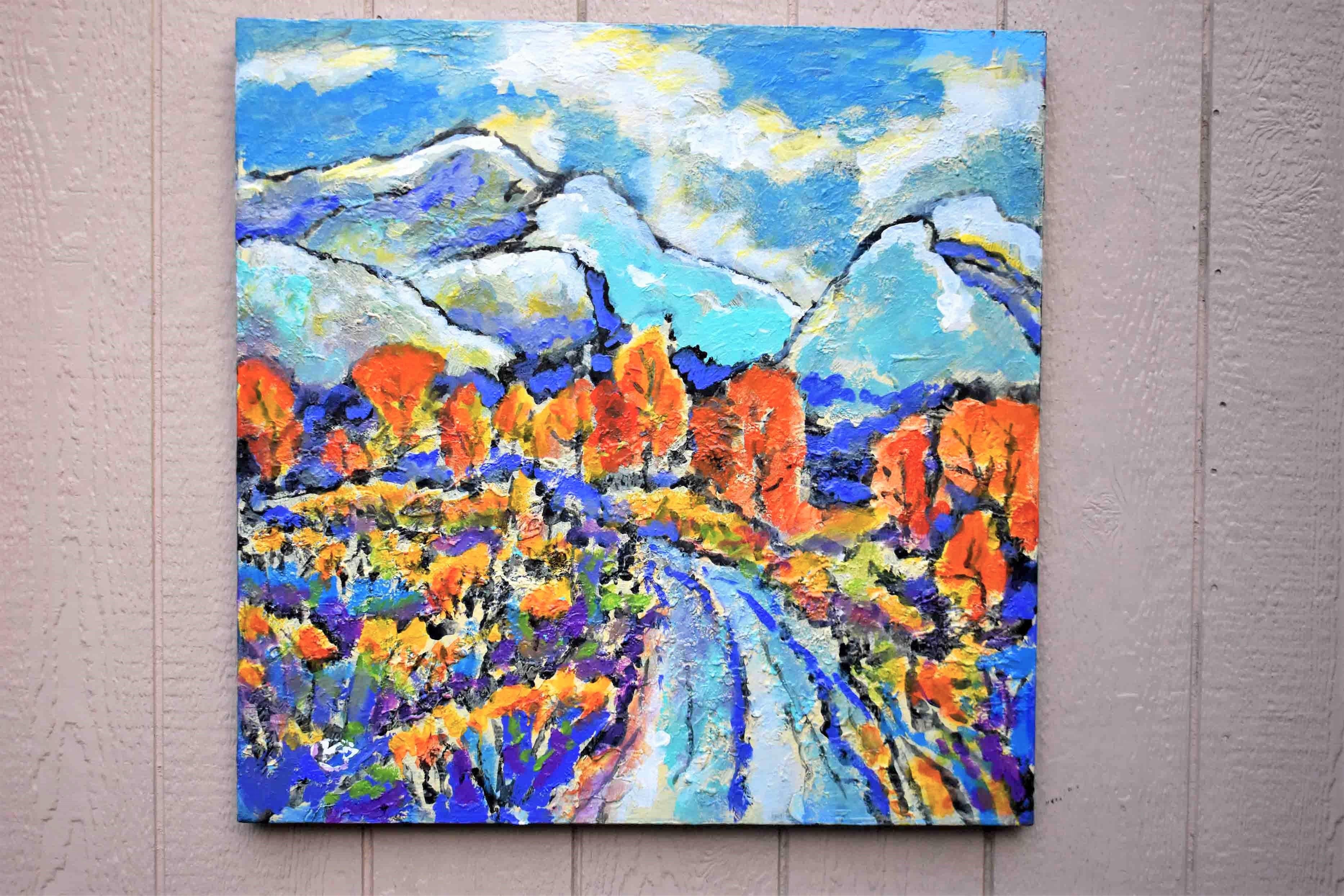 Up Yonder, peinture originale - Impressionnisme Painting par Kip Decker