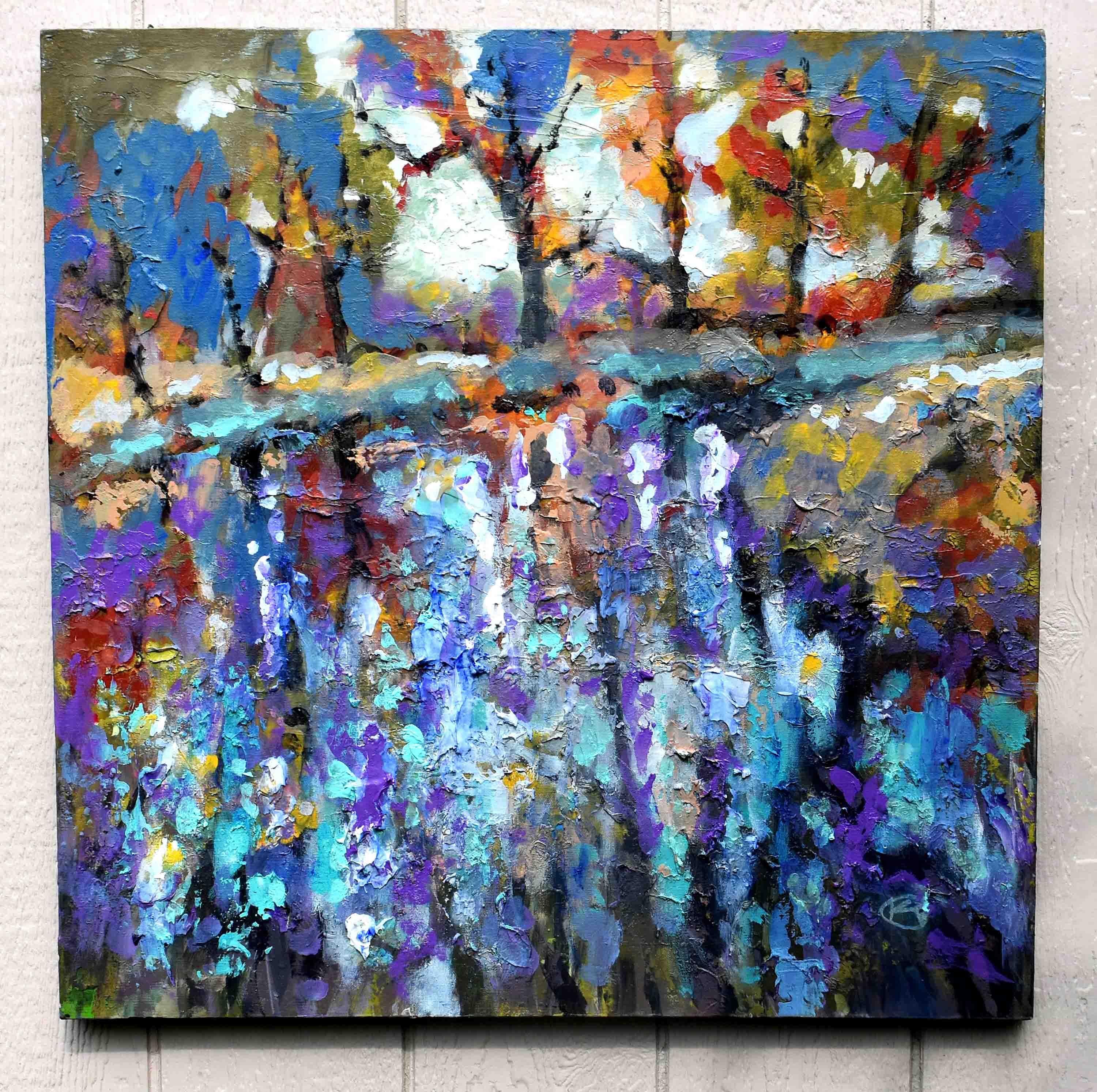 Increspature e riflessi, Pittura originale - Painting Espressionista di Kip Decker