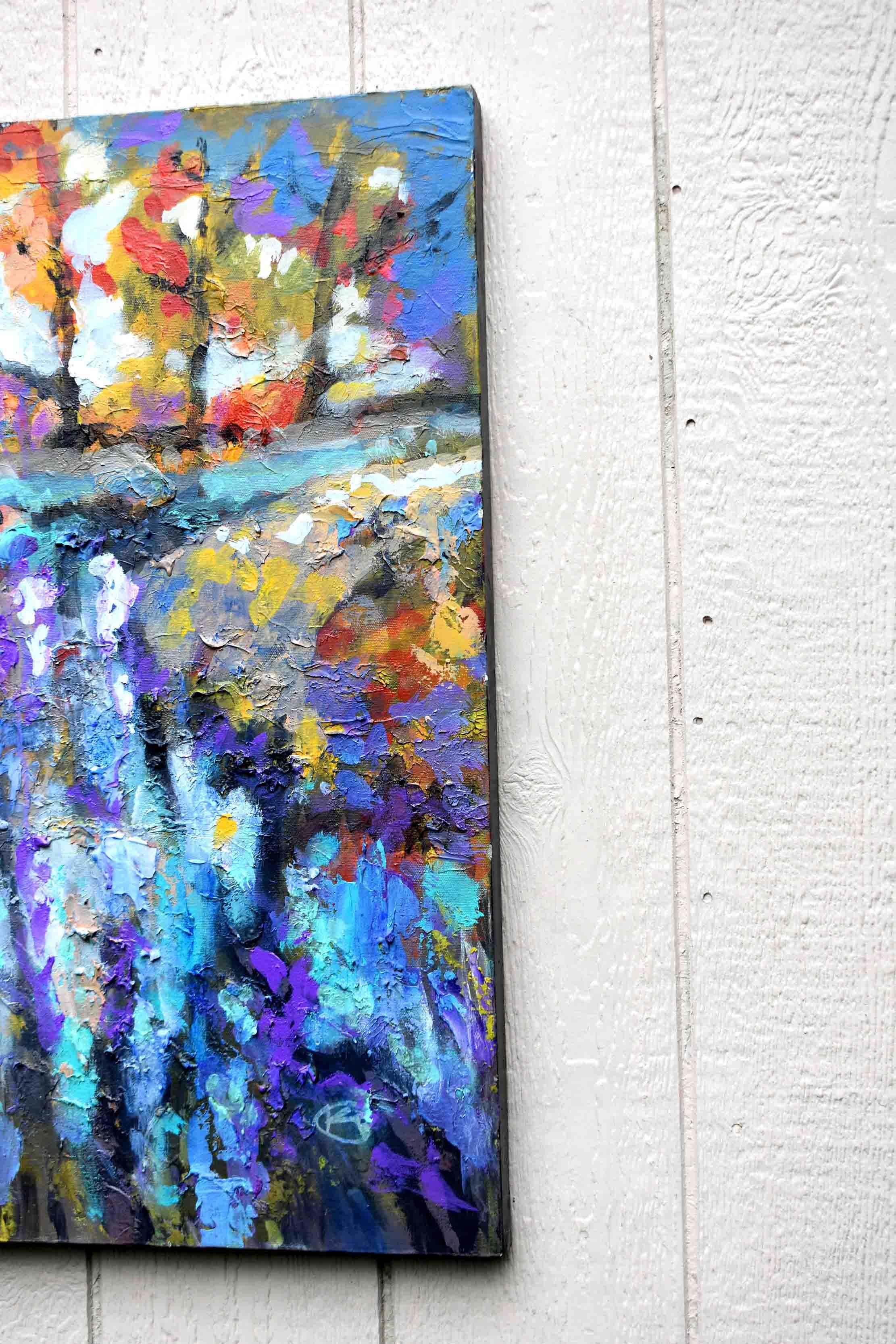 Increspature e riflessi, Pittura originale - Painting di Kip Decker