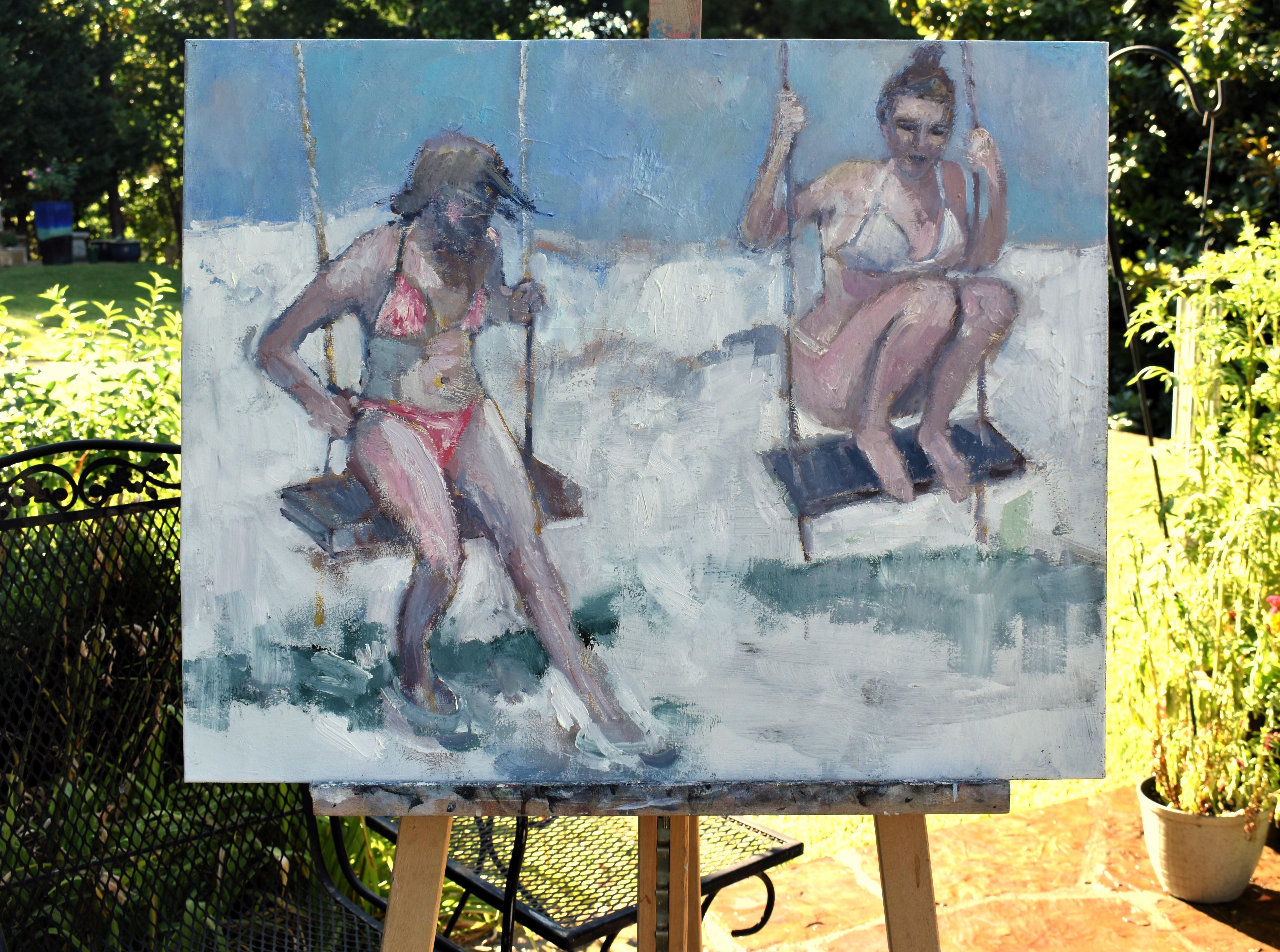 Un peu d'été, peinture à l'huile - Impressionnisme Painting par Mary Pratt