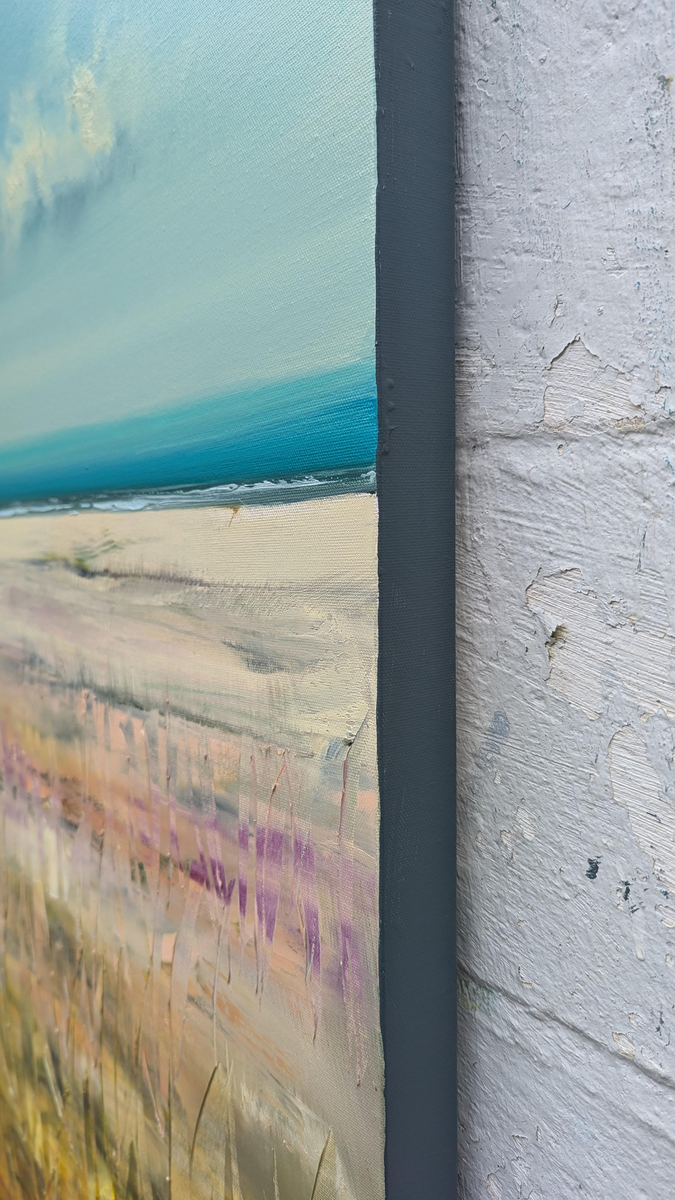Plage complète, peinture à l'huile - Expressionniste Art par George Peebles