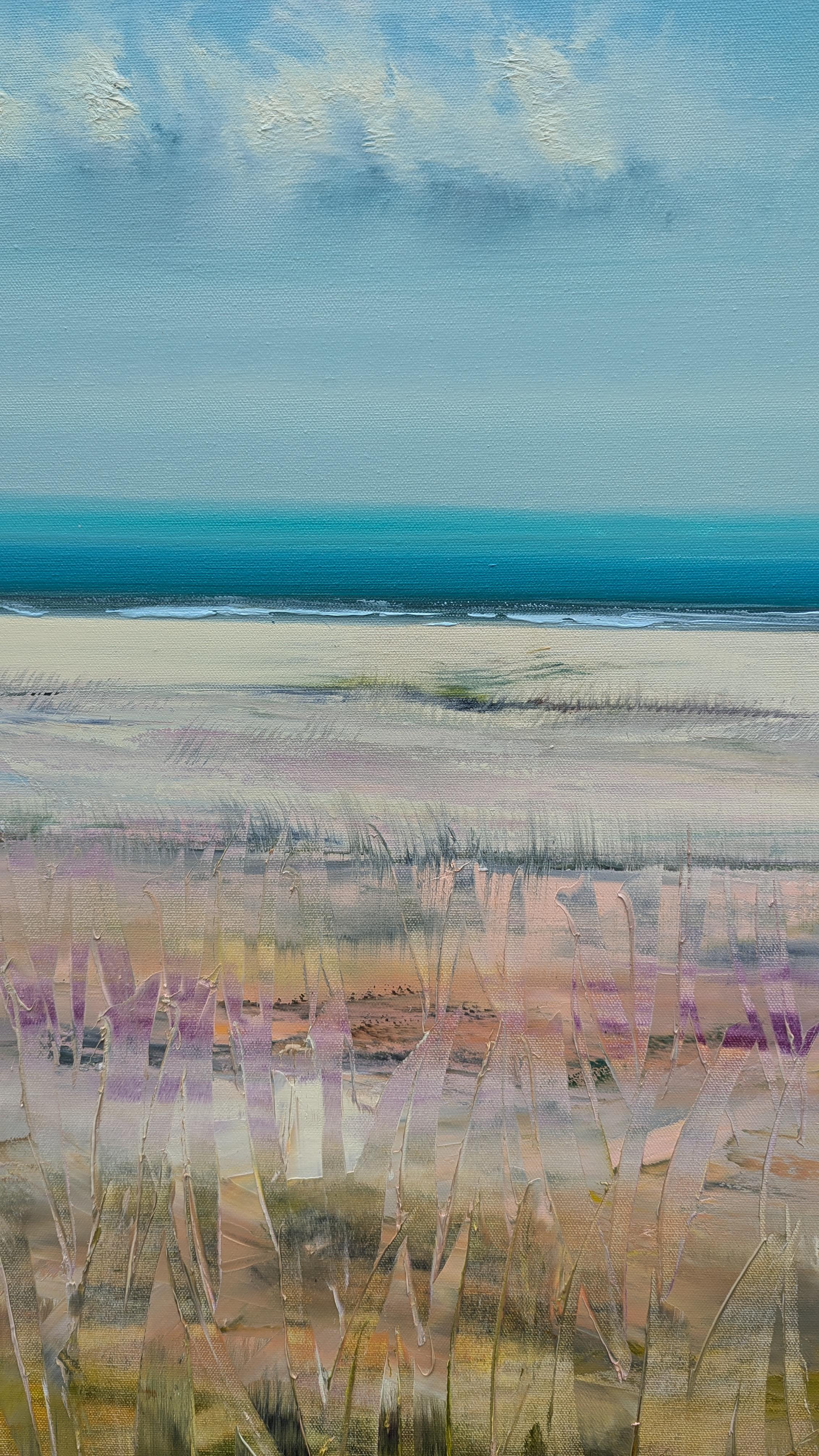 Plage complète, peinture à l'huile en vente 1
