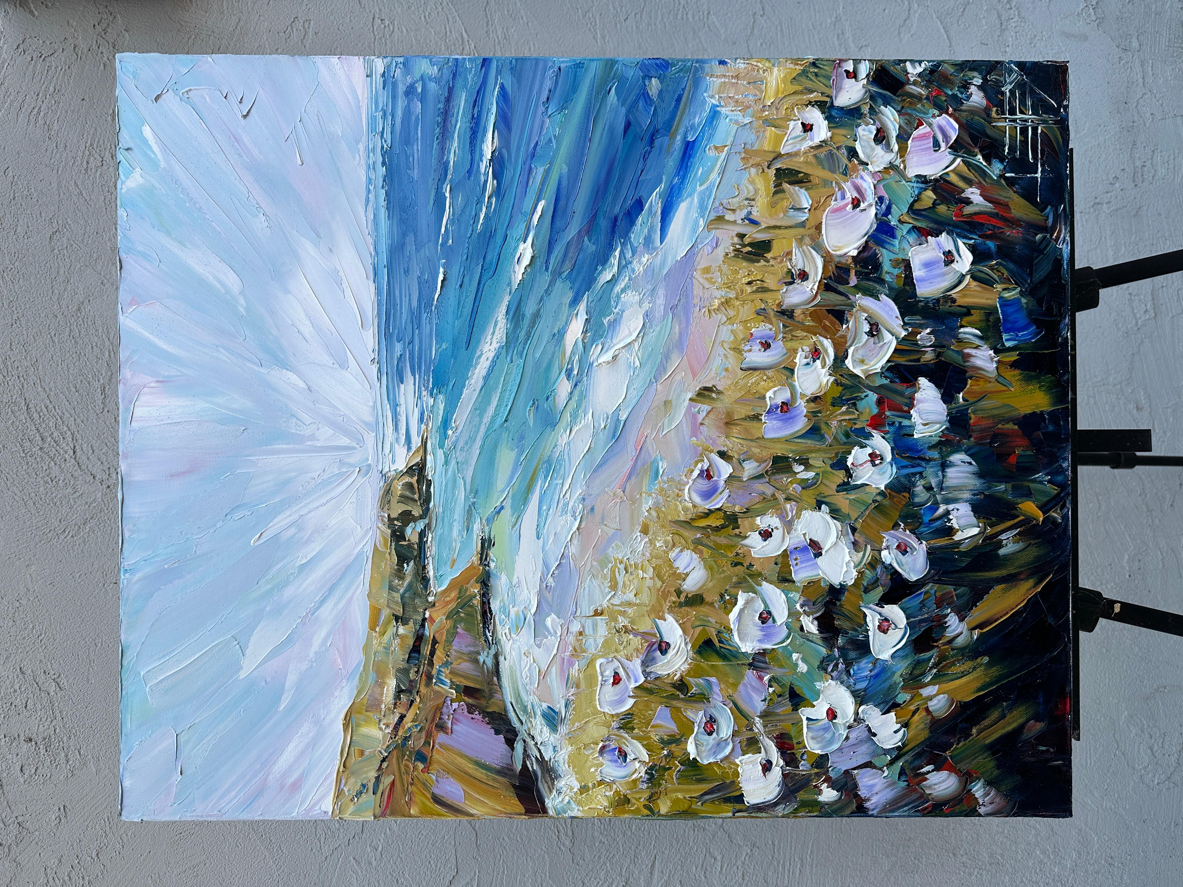 Danza costiera, Pittura a olio - Painting Impressionismo di Lisa Elley
