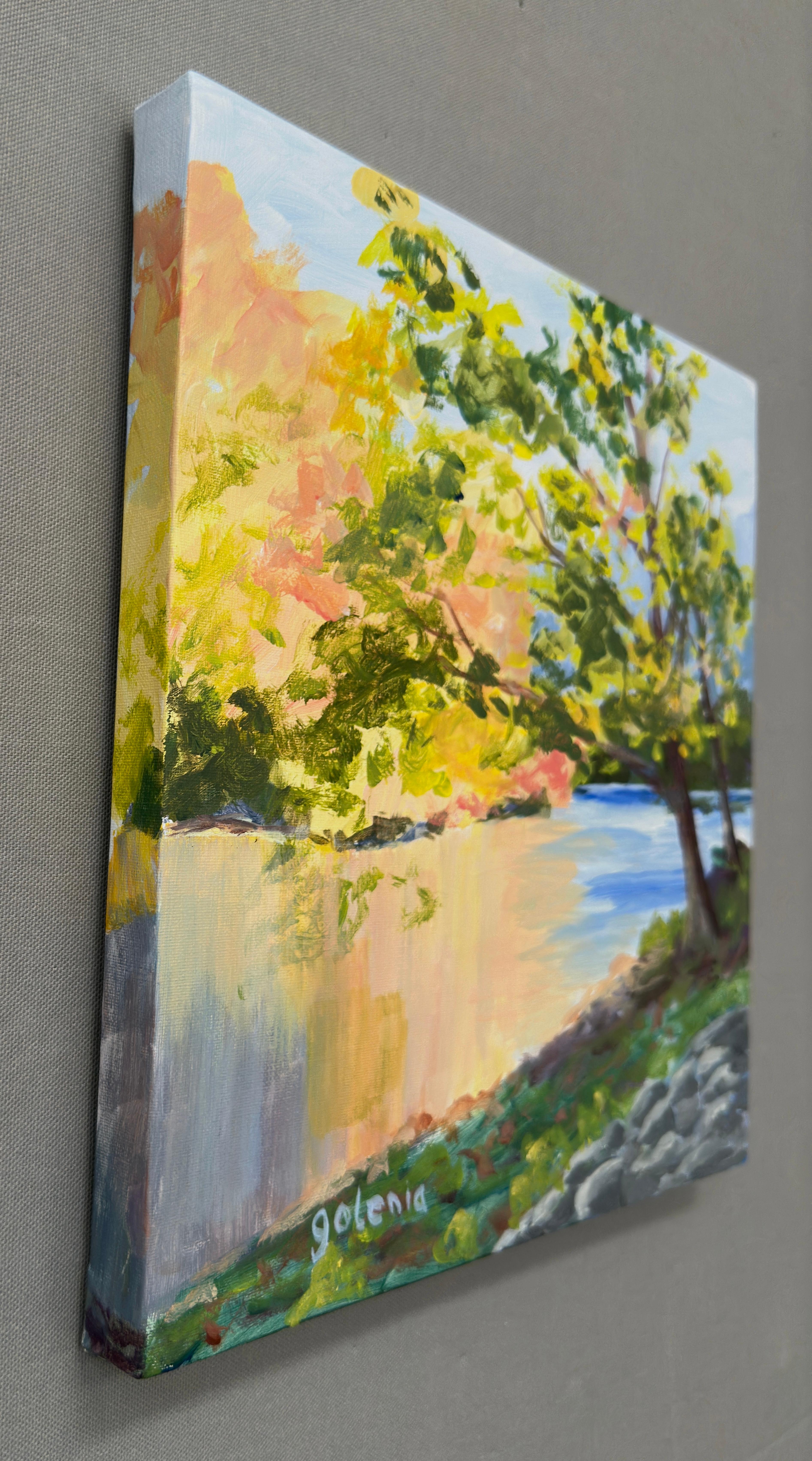 Oak e Stone, Pittura originale - Painting di JoAnn Golenia