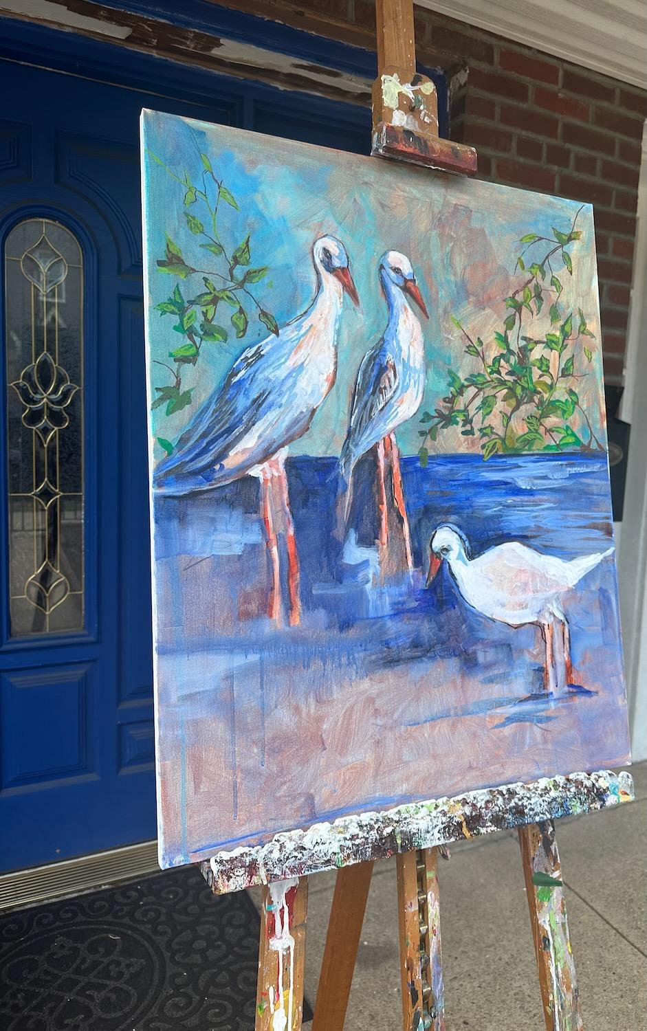 Une voie d'espoir et d'amour, peinture originale - Painting de Colette Wirz Nauke